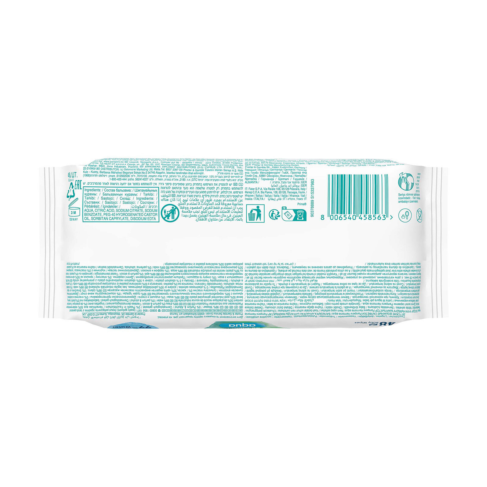 Prıma Islak Havlu Aqua Pure 3lü Prıma Islak Havlu Aqua Pure 3lü