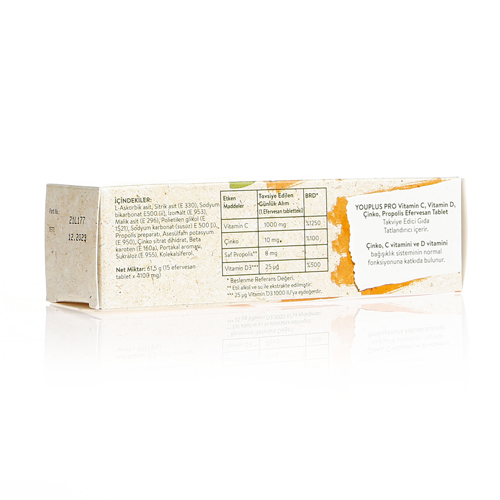Pro Vitamin C Çinko Propolis + Vitamin D 15 Efervesan Tablet
