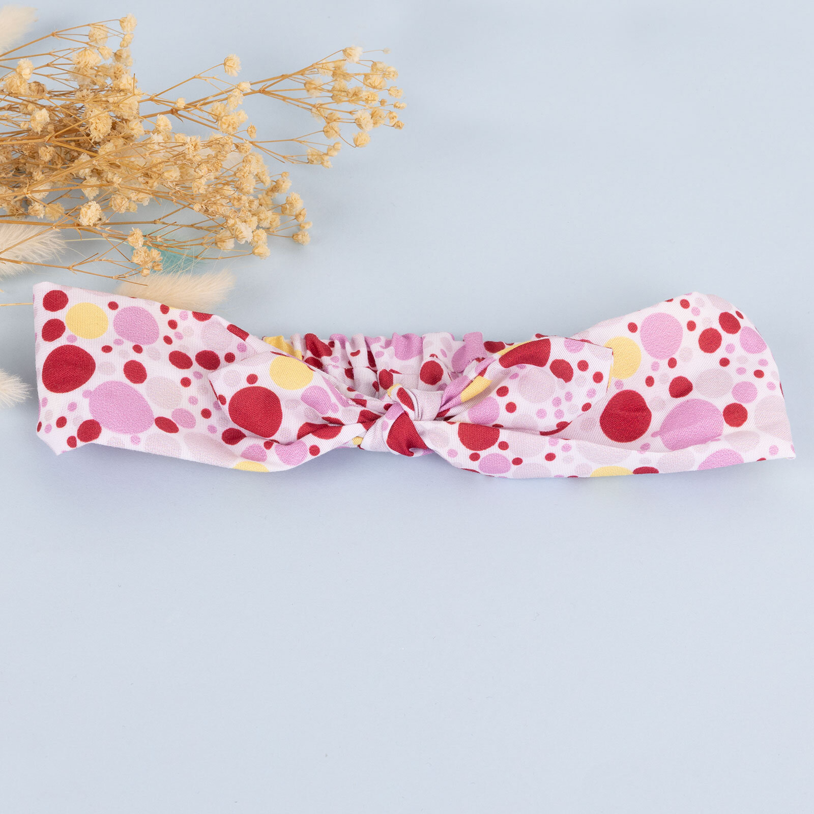 Puantiye Desen Tekli Fiyonk Kız Saç Bandı Kız Bebek