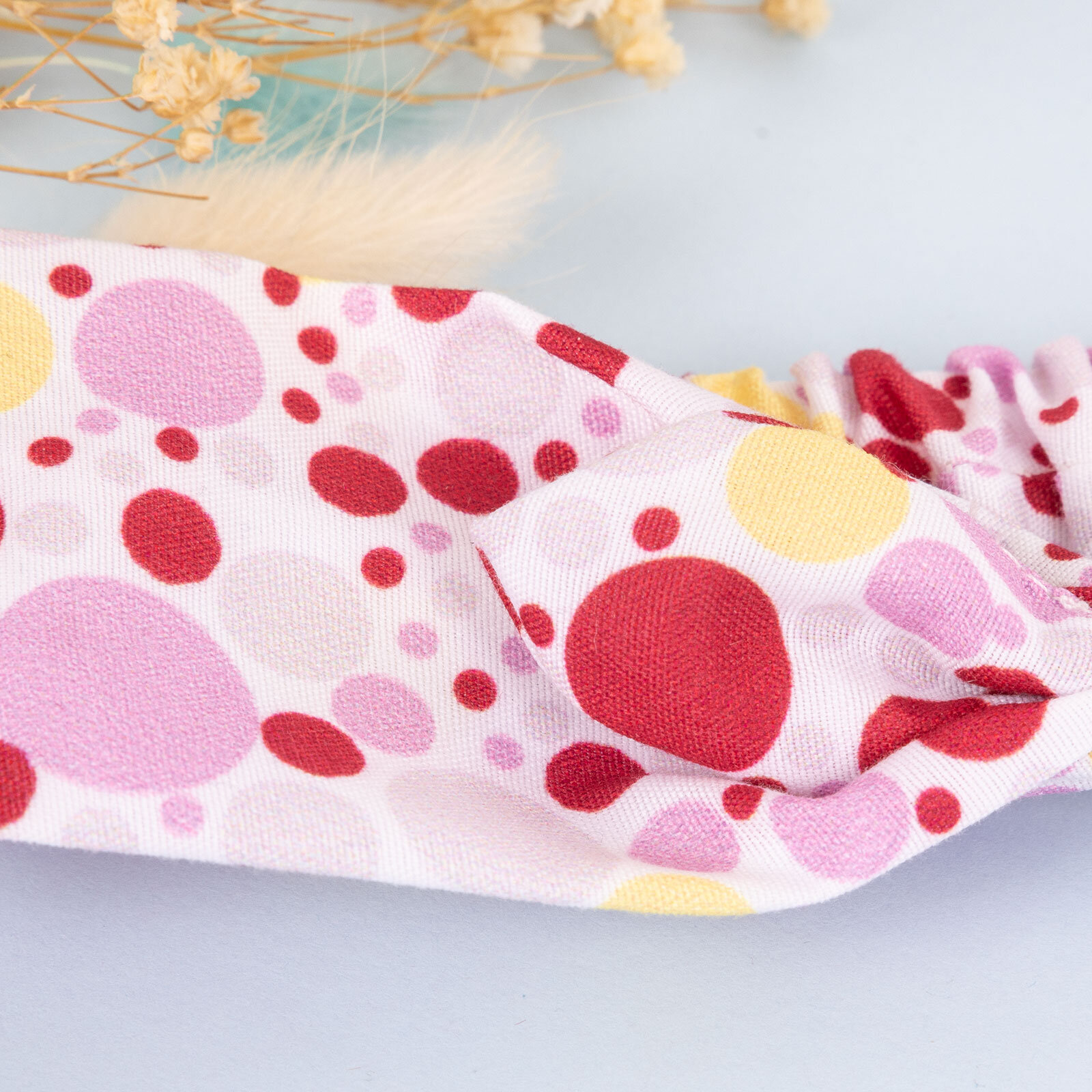 Puantiye Desen Tekli Fiyonk Kız Saç Bandı Kız Bebek