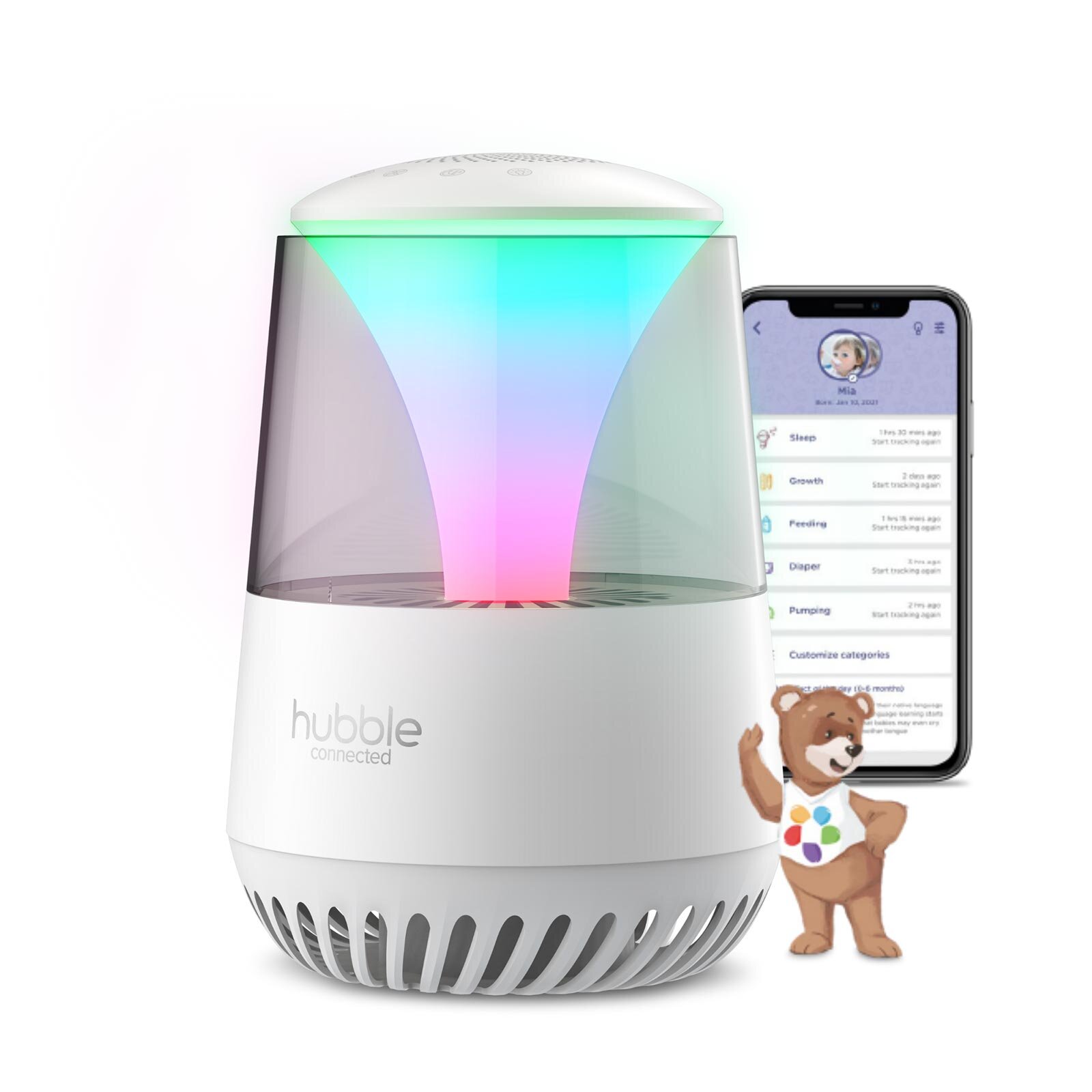 PURE Hava Temizleyici,Ninni Çalar, Bluetooth Speaker, Gece Lambası