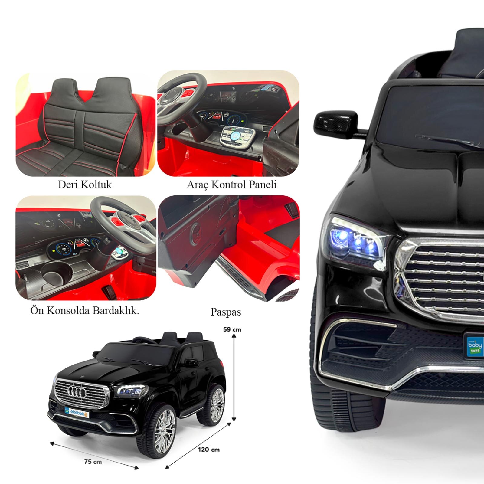 Q9 Prime 12 Volt Uzaktan Kumandalı Akülü Araba