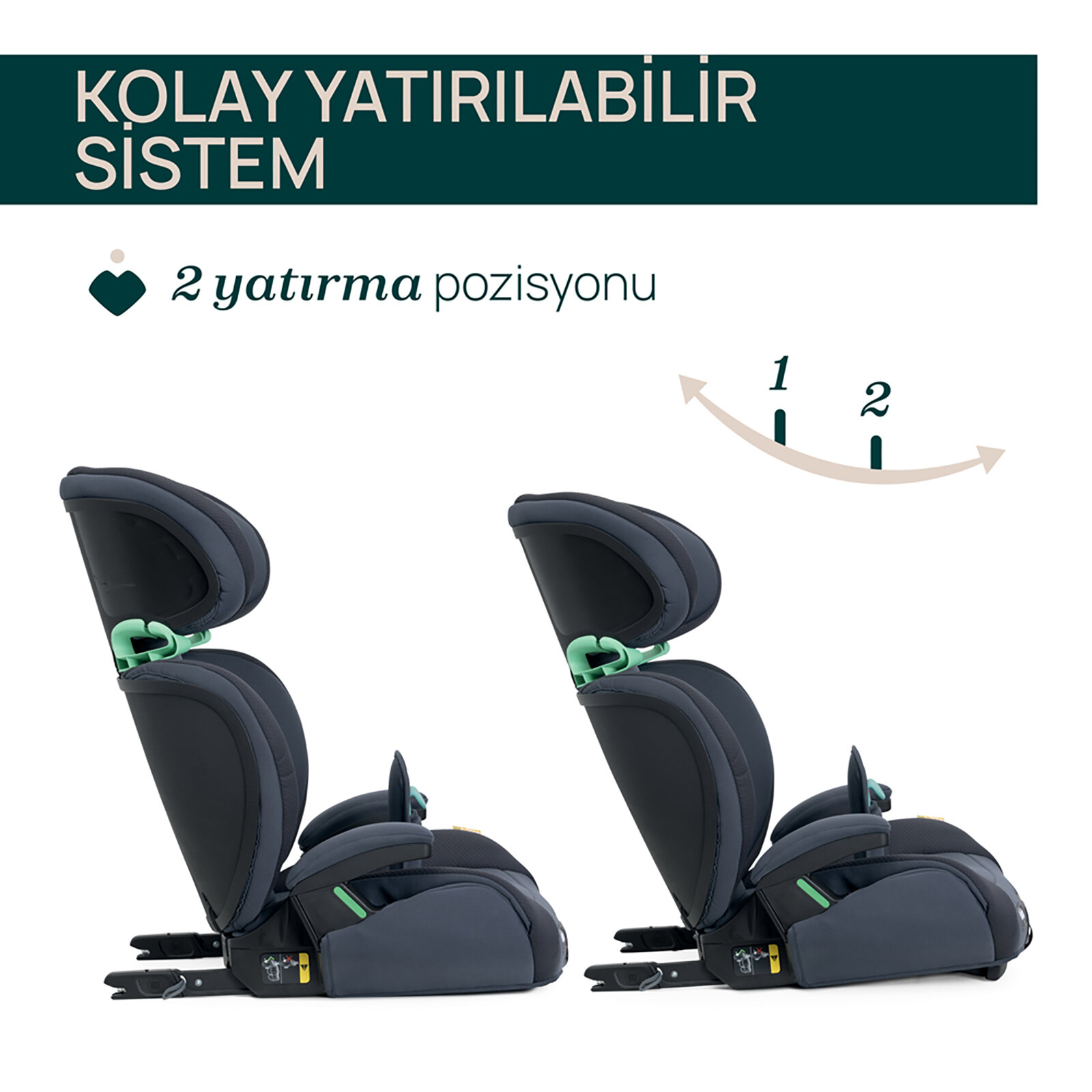 Quizy I-Size Oto Koltuğu 100-150 Cm Quizy I-Size Oto Koltuğu 100-150 Cm