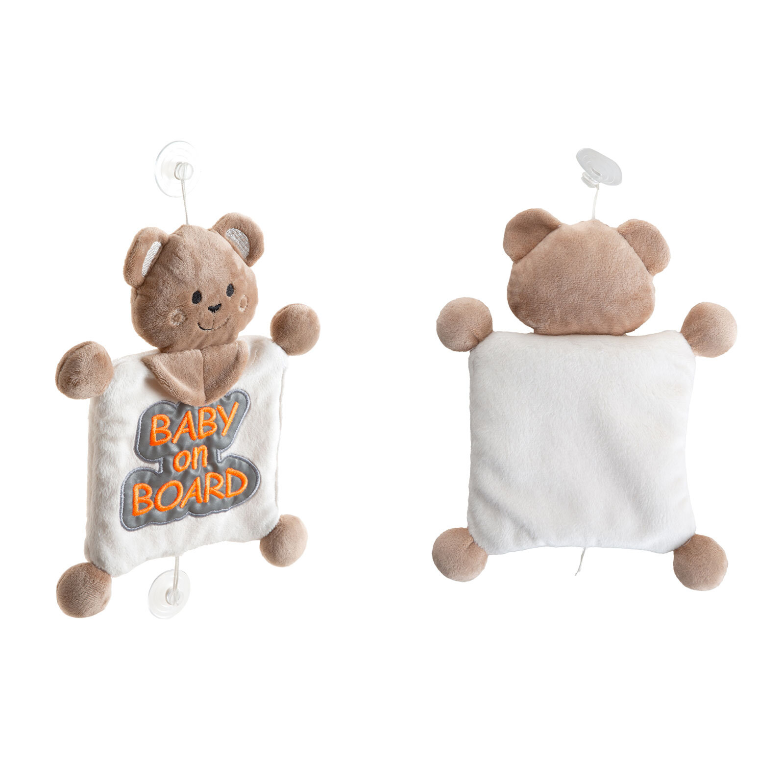 Reflektörlü Arabada Bebek Var Aparatı - Kahverengi Reflektörlü Arabada Bebek Var Aparatı - Kahverengi