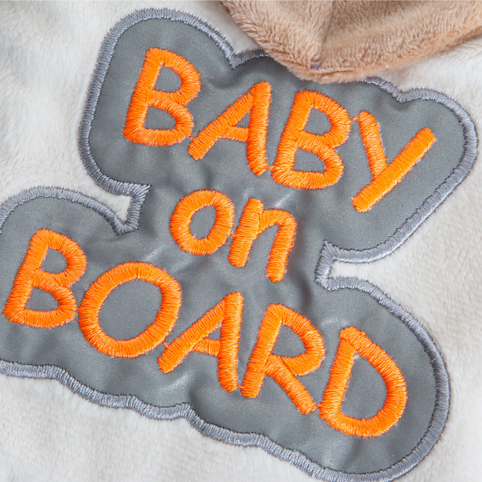 Reflektörlü Arabada Bebek Var Aparatı - Kahverengi Reflektörlü Arabada Bebek Var Aparatı - Kahverengi