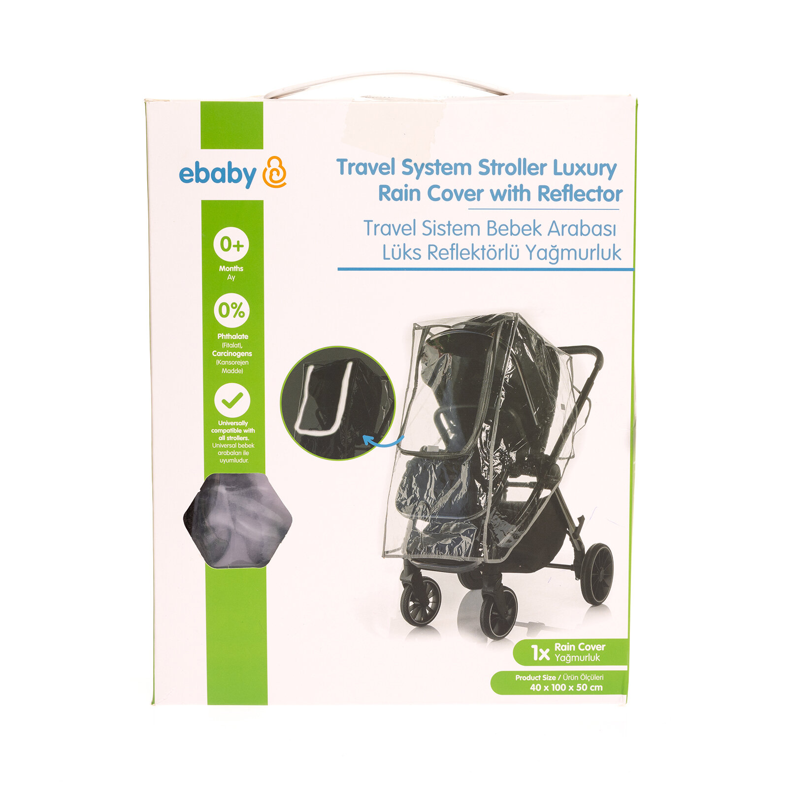 Reflektörlü Lüks Bebek Arabası