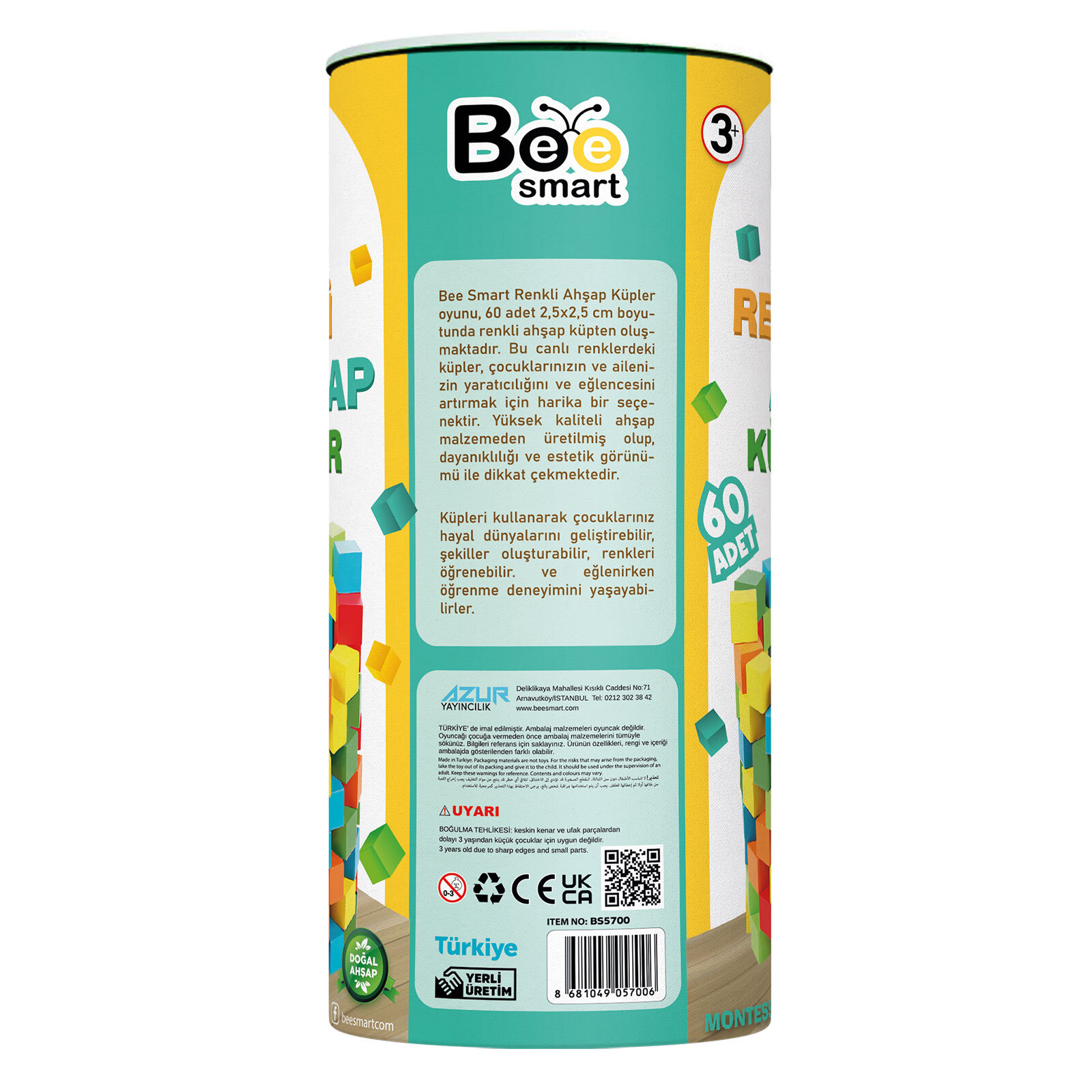 Renkli Ahşap Küpler Renkli Ahşap Küpler