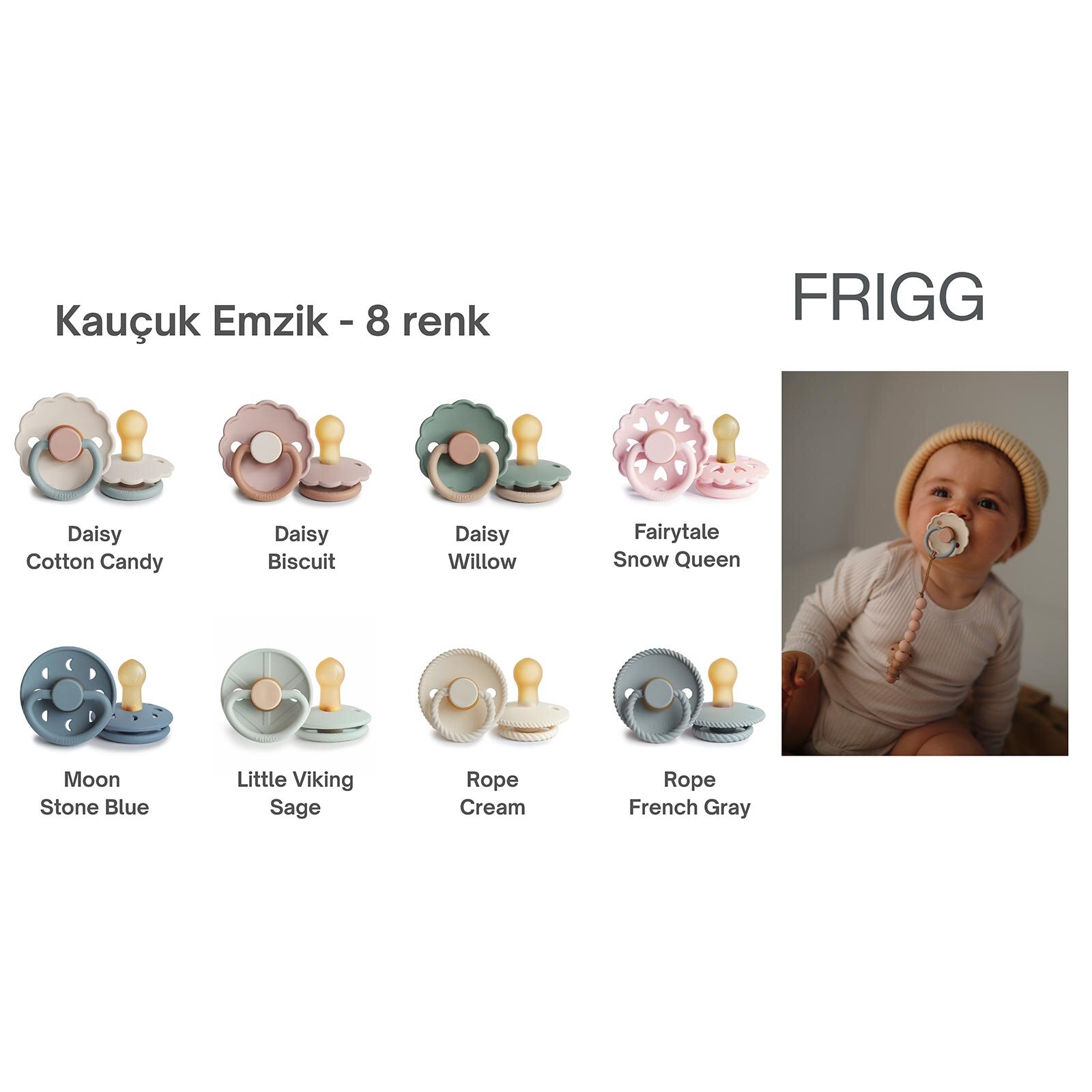 Rope Design Kauçuk Emzik French Gray 6-18 Ay Rope Design Kauçuk Emzik French Gray 6-18 Ay