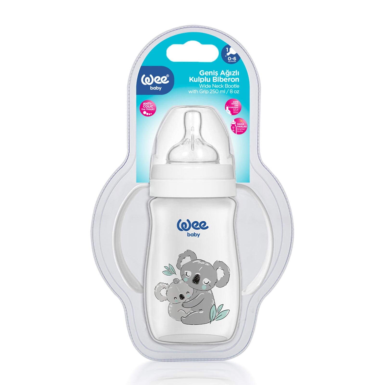 Safari Kulplu PP Biberon 250 ML  - Koala 484