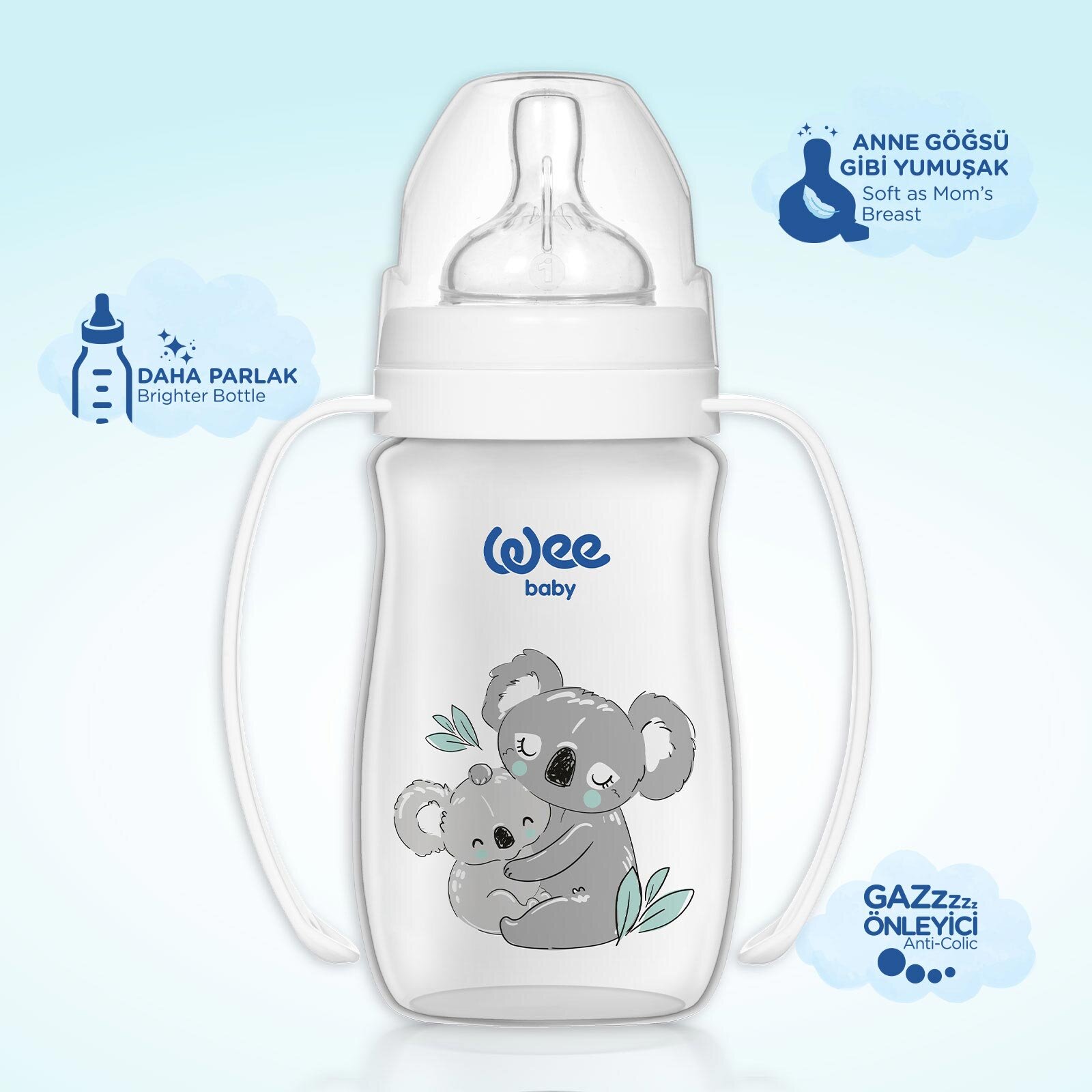 Safari Kulplu PP Biberon 250 ML  - Koala 484