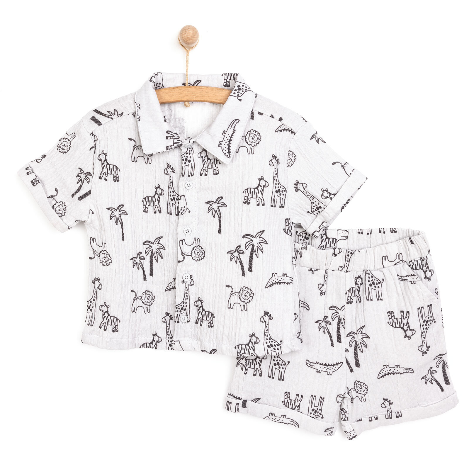 Safari Line Erkek Gömlek-Şort Erkek Bebek