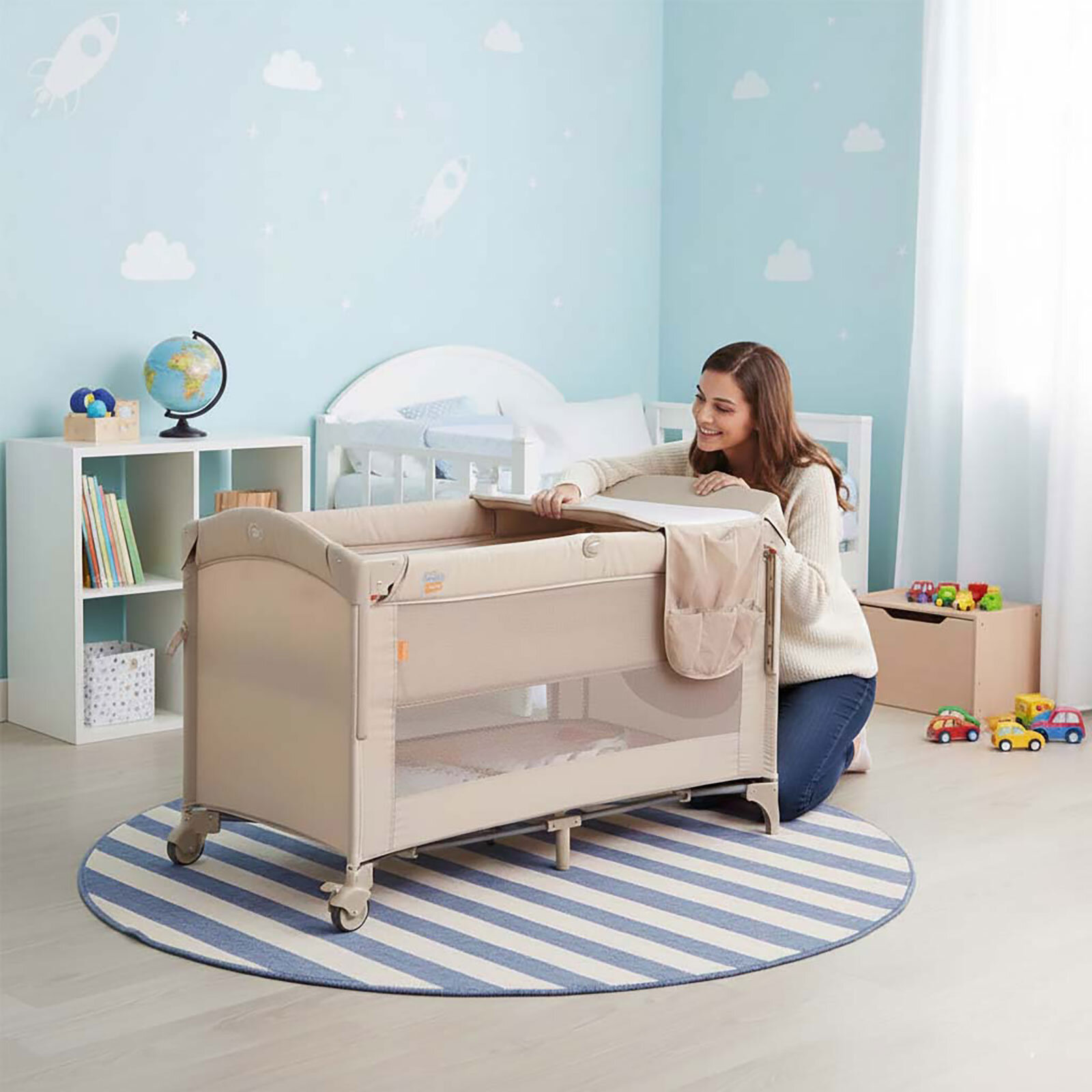 Safe Nest 60x120 cm Anne Yanı Ara Katlı Park Yatak