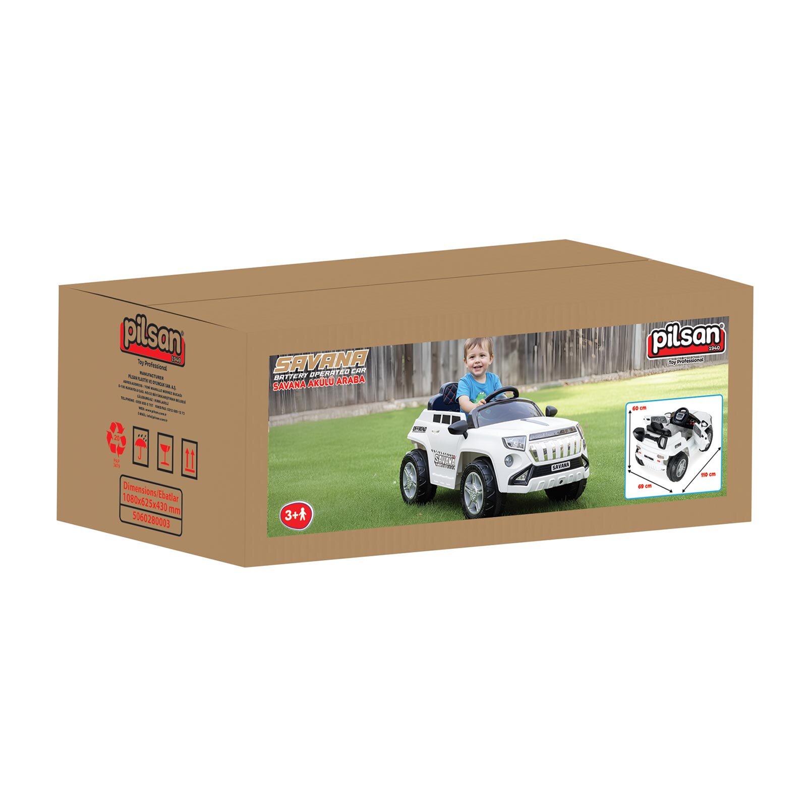Savana Akülü Araba 12V Kumandalı