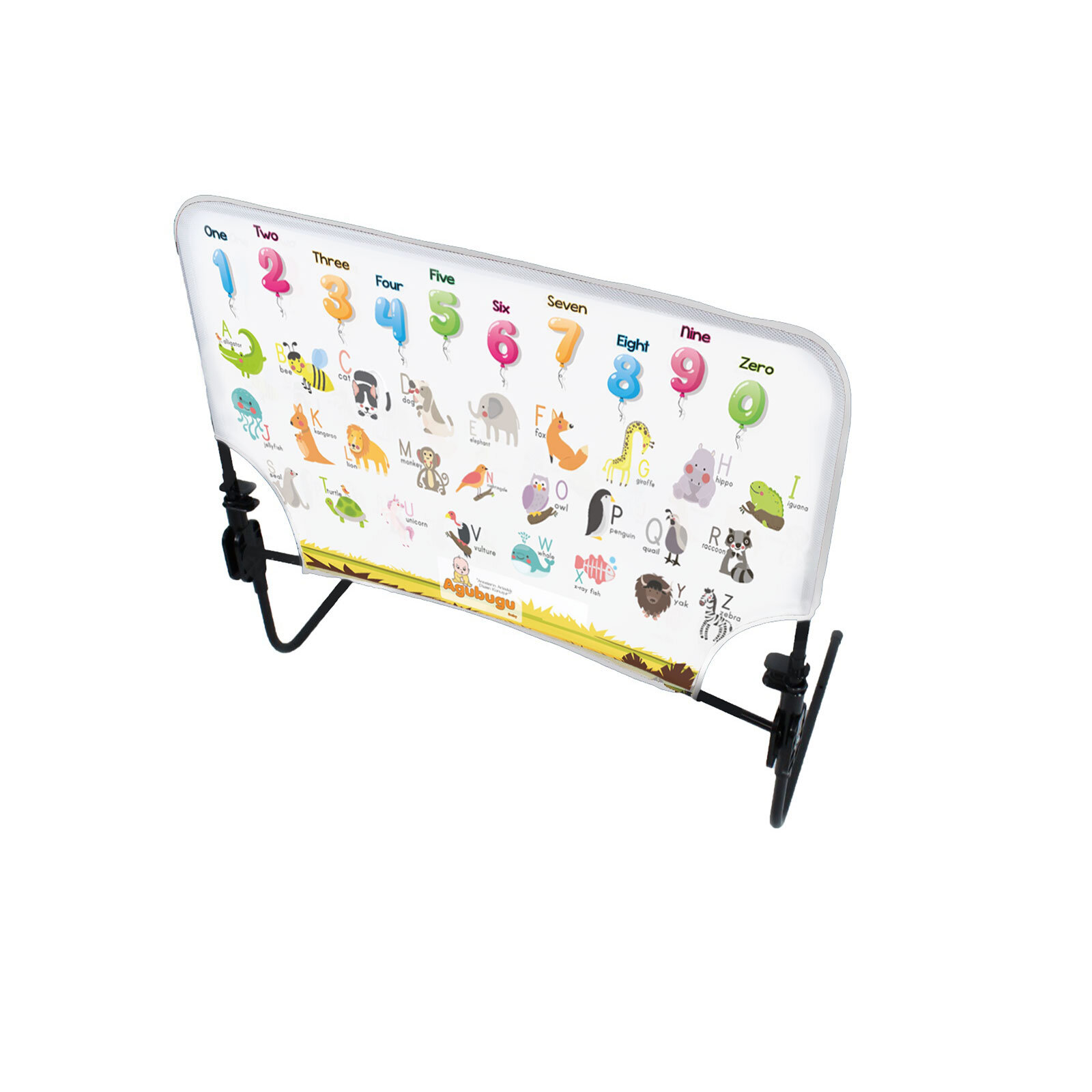 Sayılar ve Harfler İngilizce Öğretici Katlanabilir Yatak Bariyeri 90cm