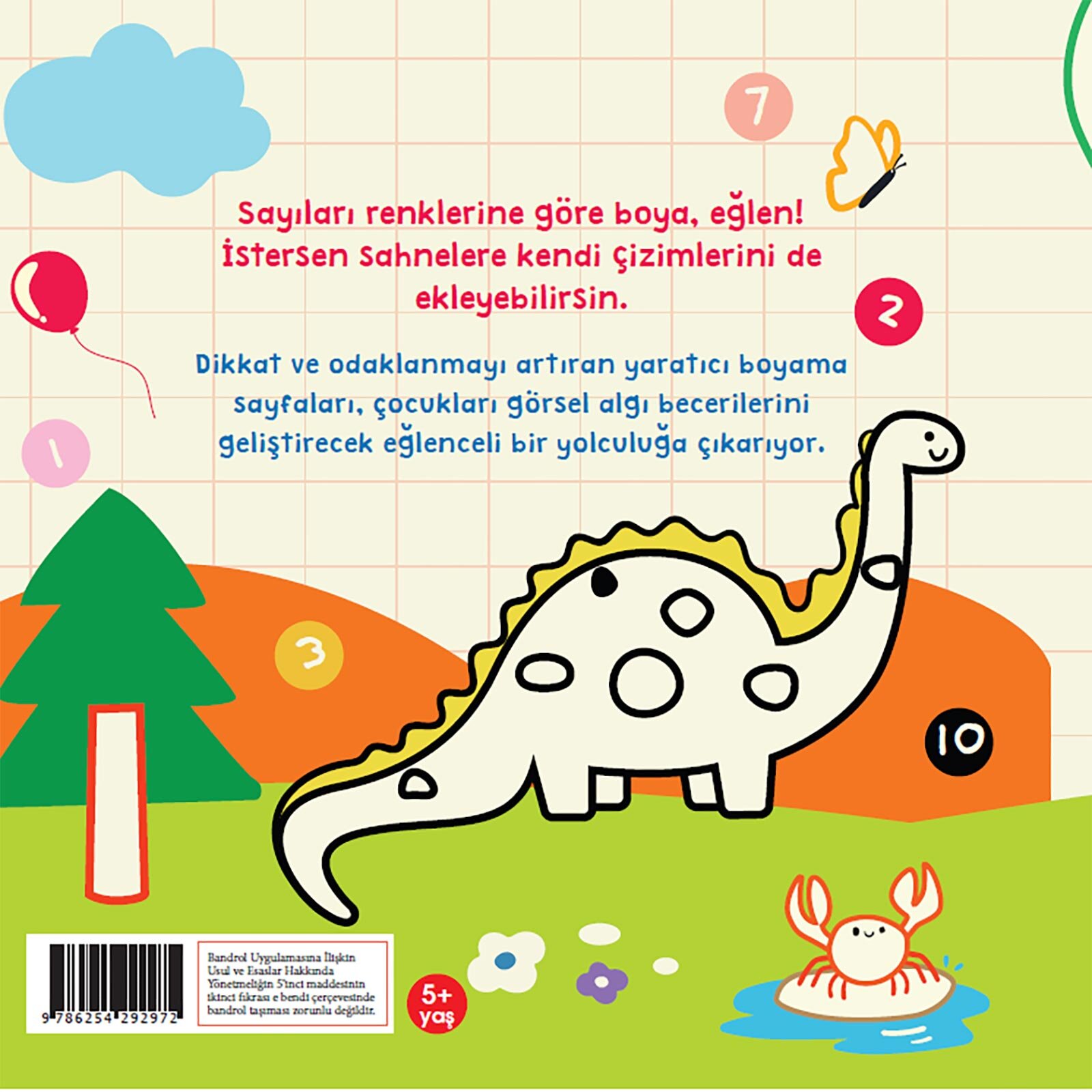 Sayılarla Yaratıcı Boyama - Doğa REsimli Kitap