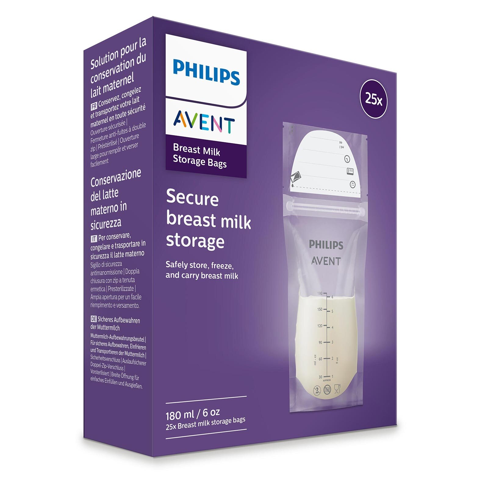 SCF60325 Anne Sütü Saklama Poşeti 25 adet SCF60325 Anne Sütü Saklama Poşeti 25 adet