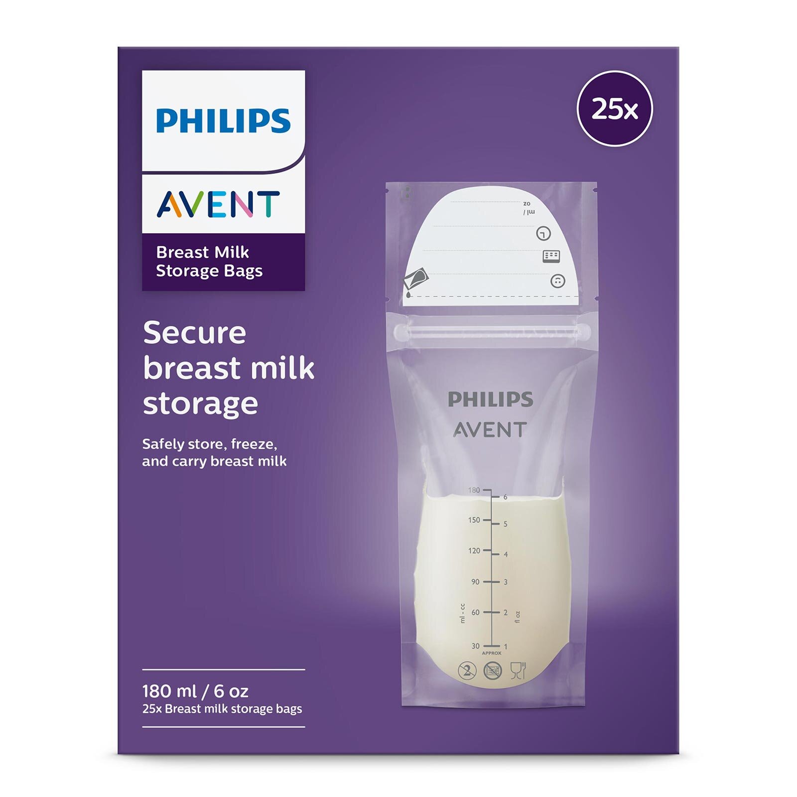 SCF60325 Anne Sütü Saklama Poşeti 25 adet SCF60325 Anne Sütü Saklama Poşeti 25 adet