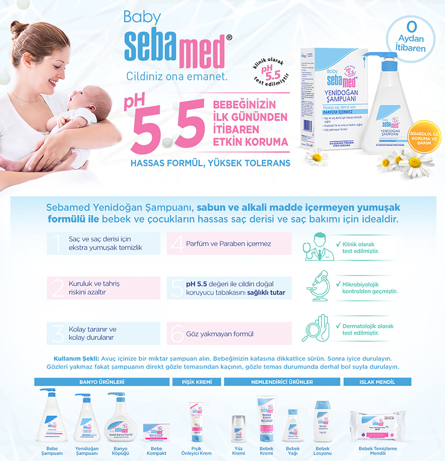 Baby Sebamed Yenidoğan Şampuanı 500 ml
