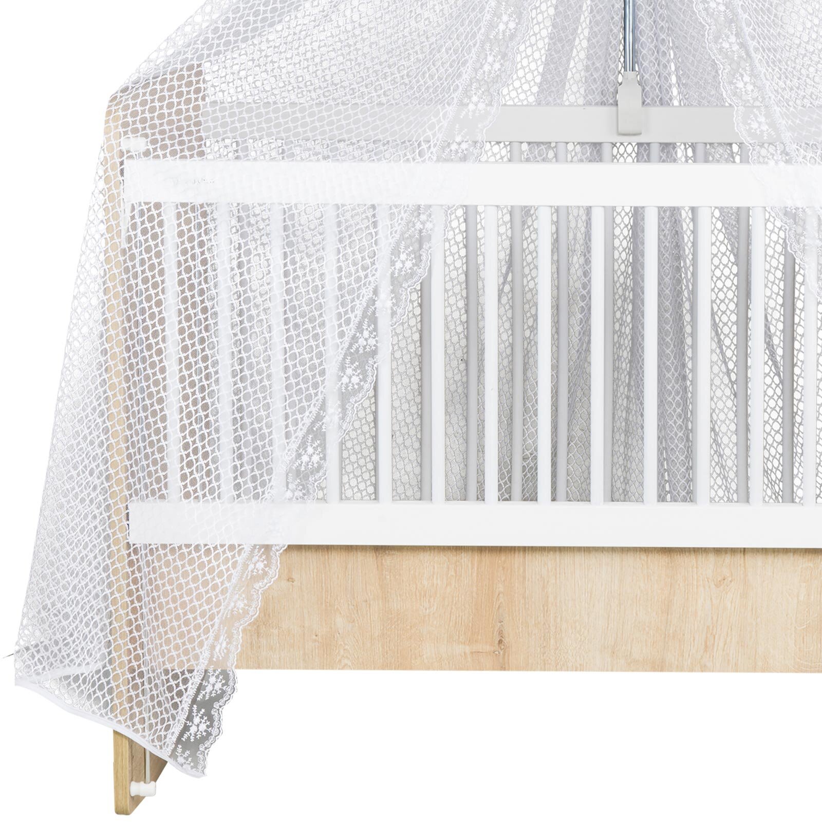 Bebek Tül Cibinlik Sedefli Beyaz Bebek Tül Cibinlik Sedefli Beyaz