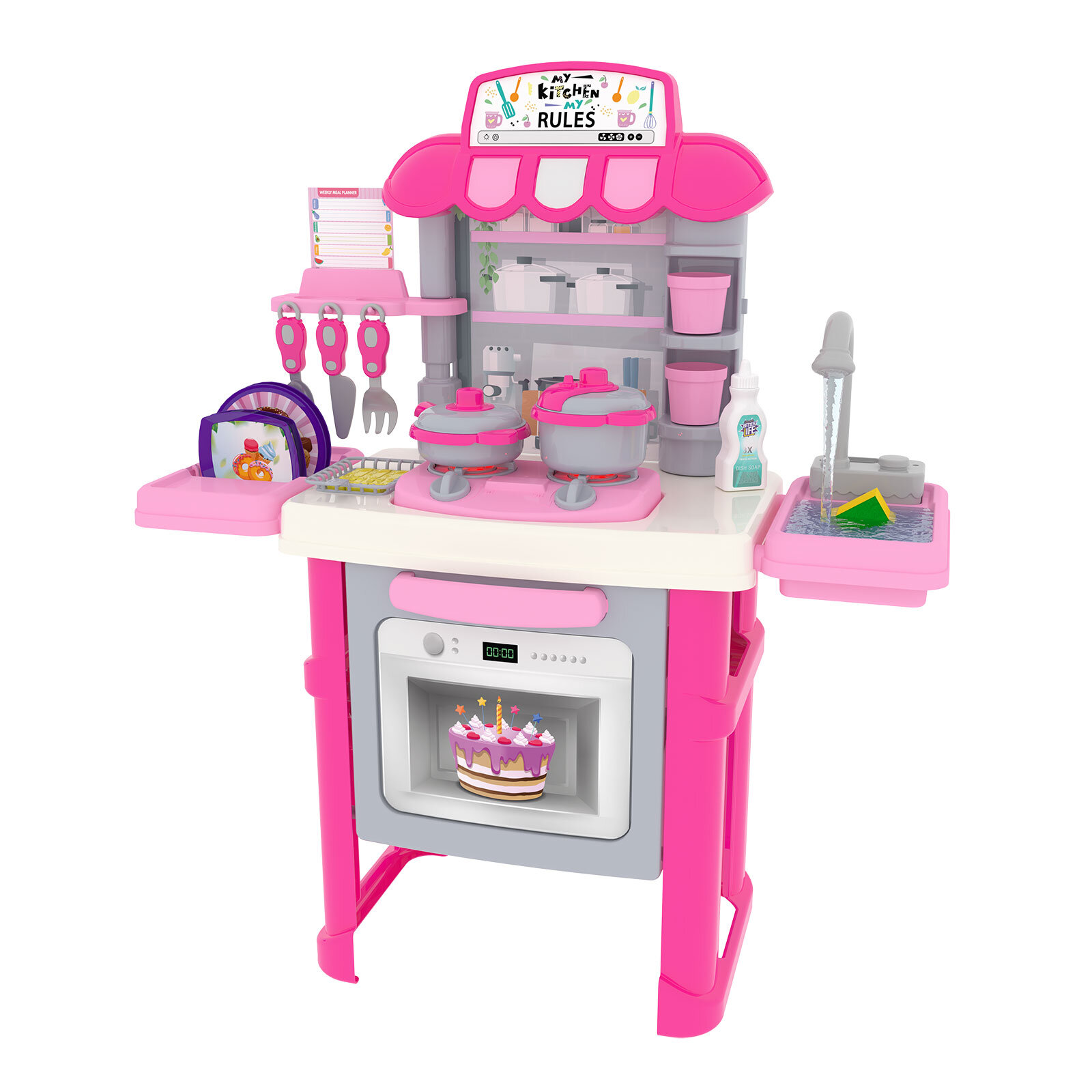 Sesli Işıklı Akan Musluklu Mutfak Seti 40 Pcs Sesli Işıklı Akan Musluklu Mutfak Seti 40 Pcs