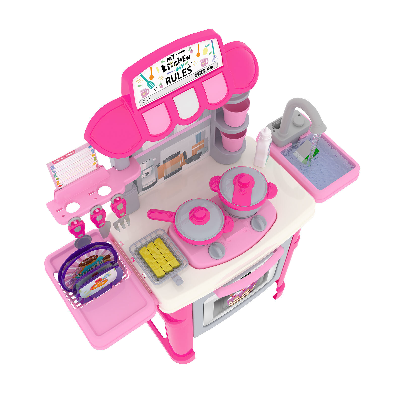 Sesli Işıklı Akan Musluklu Mutfak Seti 40 Pcs Sesli Işıklı Akan Musluklu Mutfak Seti 40 Pcs