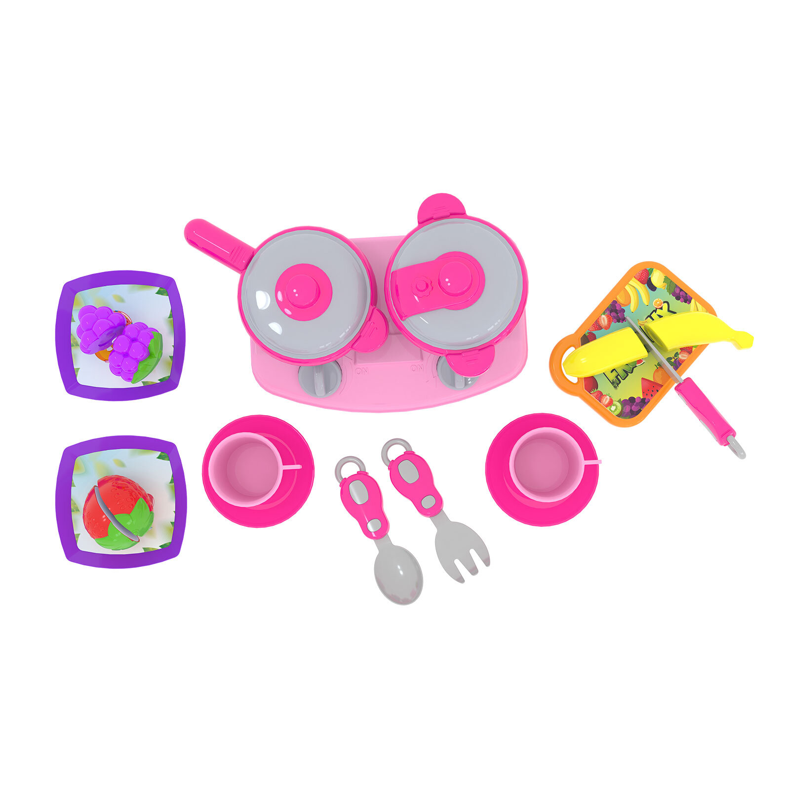 Sesli Işıklı Kesilebilir Meyveli Ocak Seti Sesli Işıklı Kesilebilir Meyveli Ocak Seti