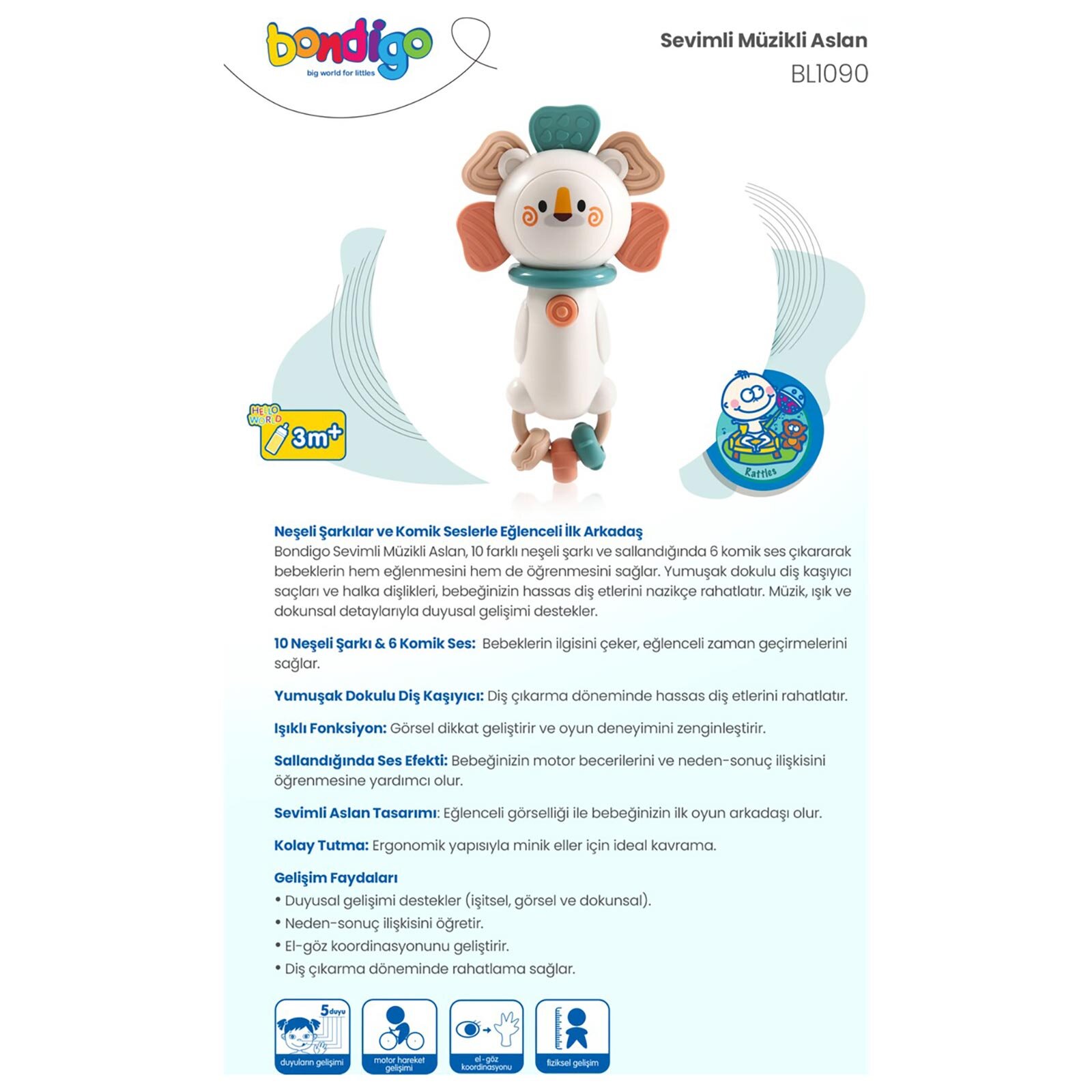 Sevimli Müzikli Aslan