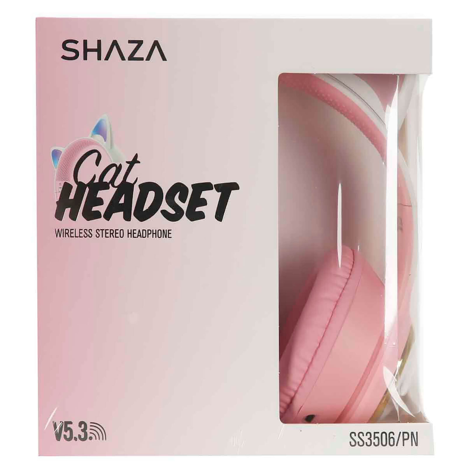 SHAZA Kulaküstü Bluetooth Kedili Çoçuk Kulaklık / Pembe