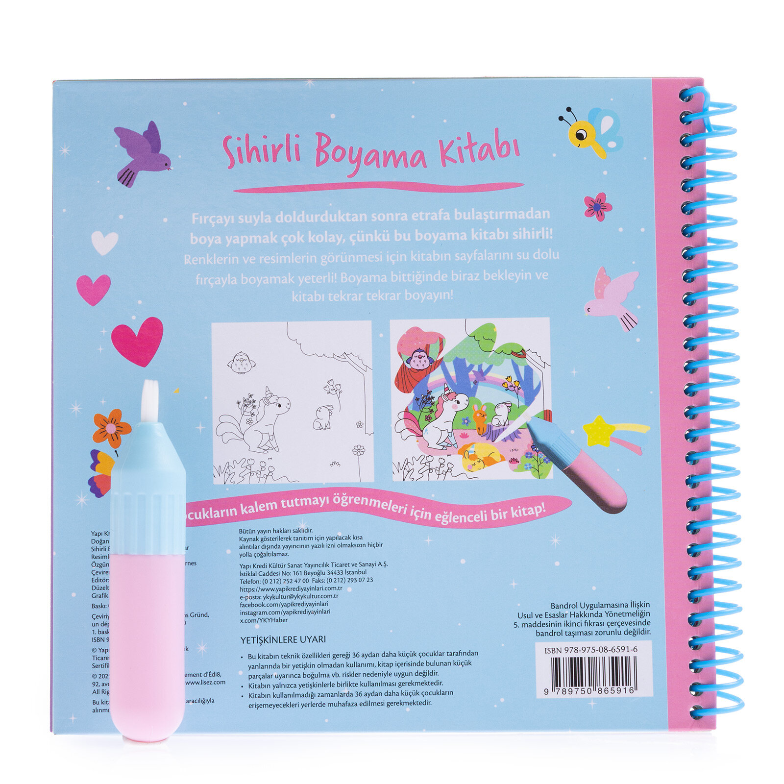 Sihirli Boyama Kitabı - Tek Boynuzlar