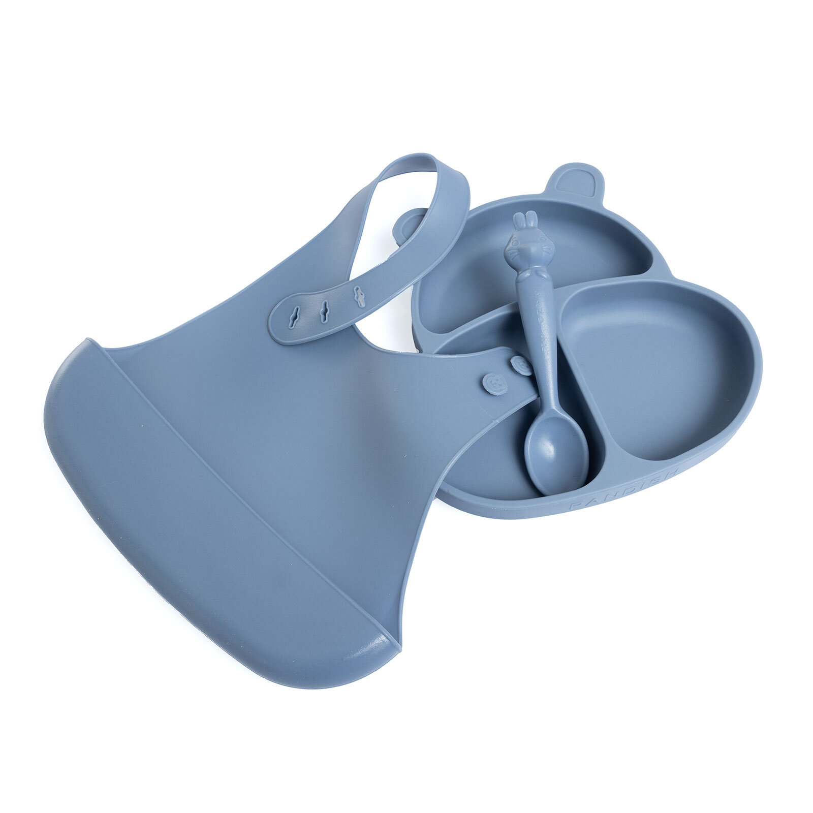 Silikon Beslenme Seti 3'lü Mavi