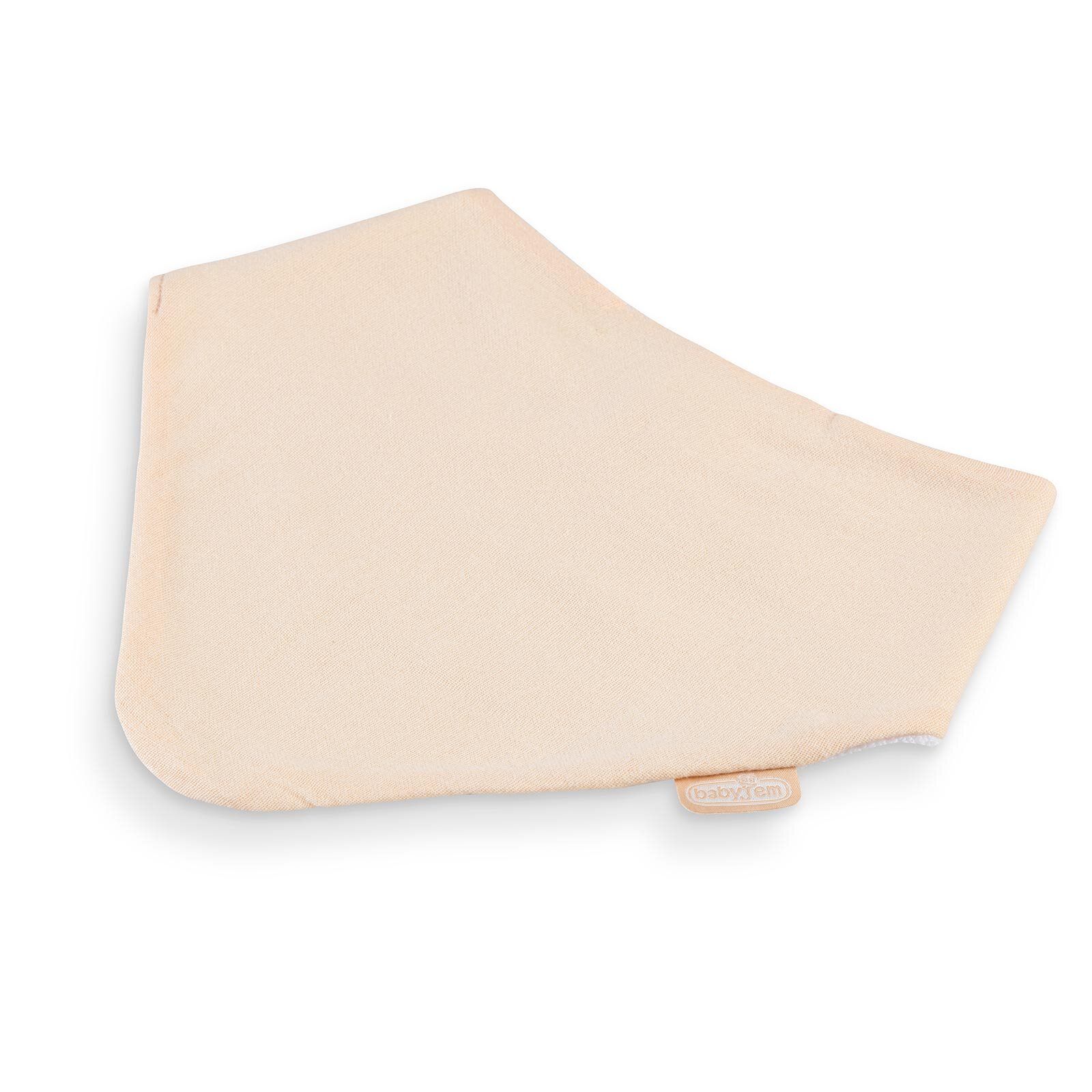 Silikon Diş Kaşıyıcılı Bürümcük Müslin Önlük Somon