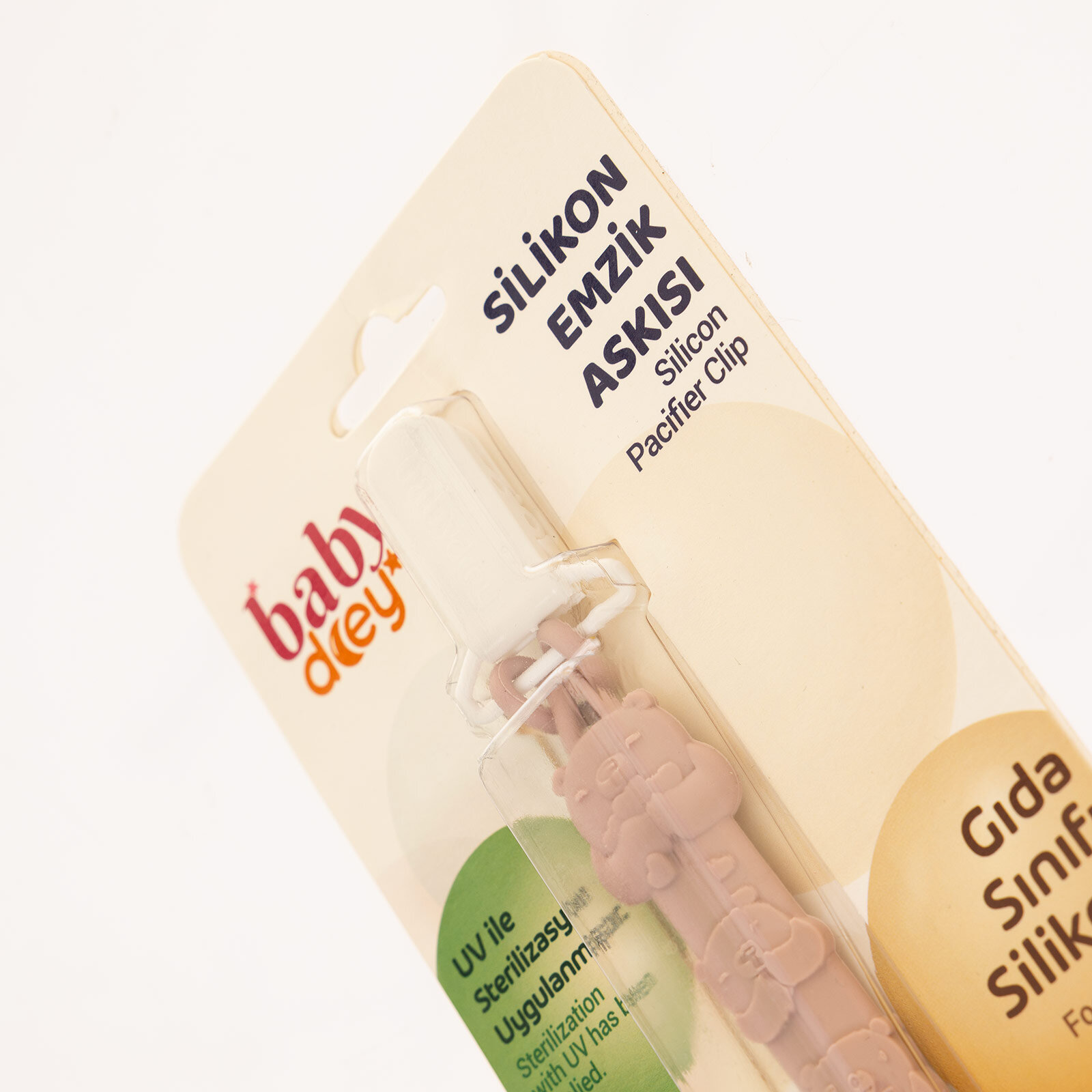 Silikon Emzik Askısı - Pembe