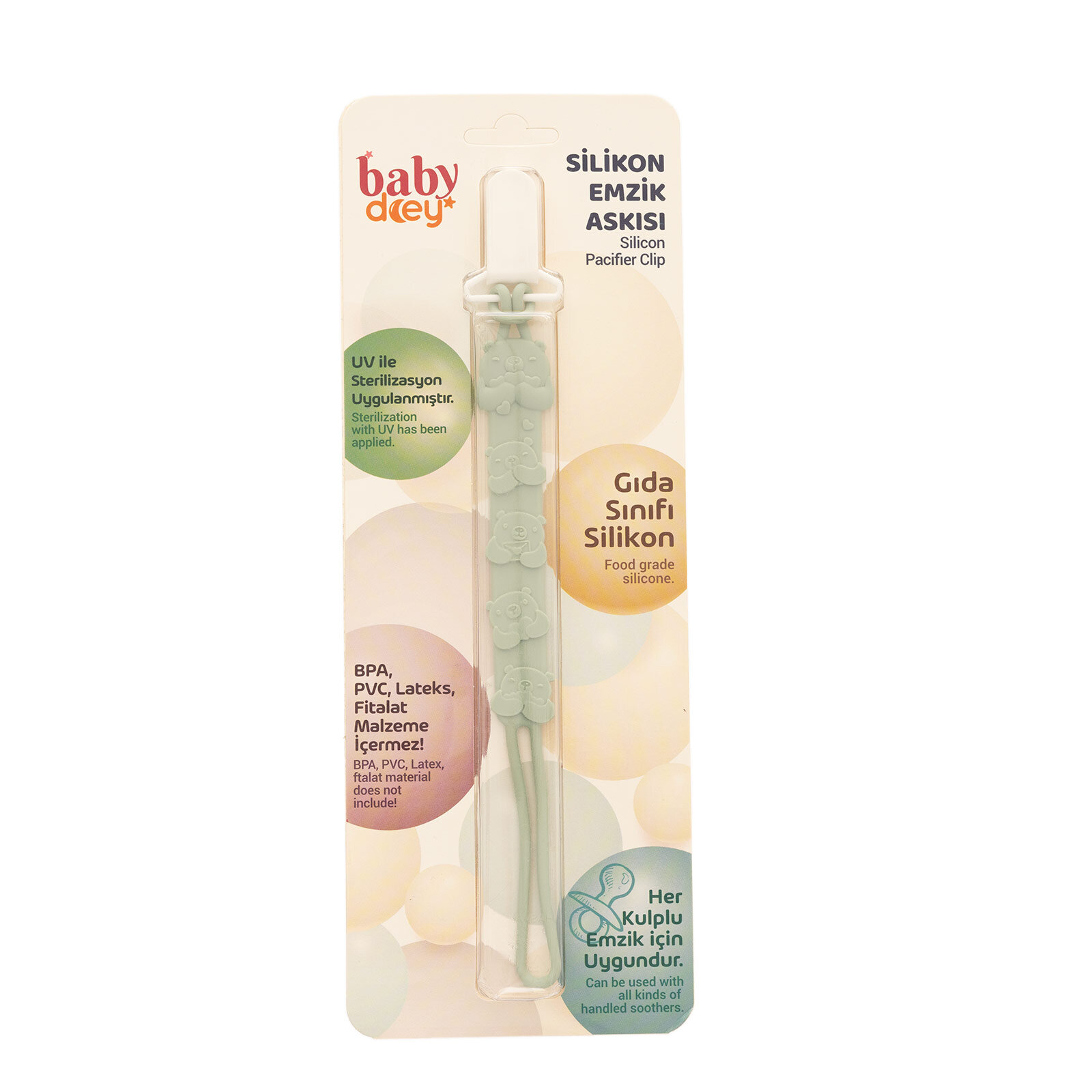 Silikon Emzik Askısı-Yeşil