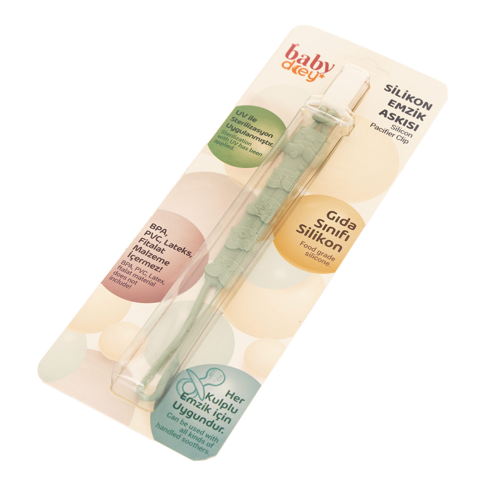 Silikon Emzik Askısı-Yeşil