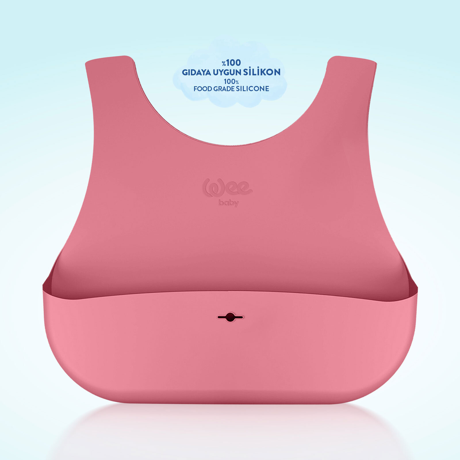 Nanninom Silikon Mama Önlüğü Pembe Nanninom Silikon Mama Önlüğü Pembe