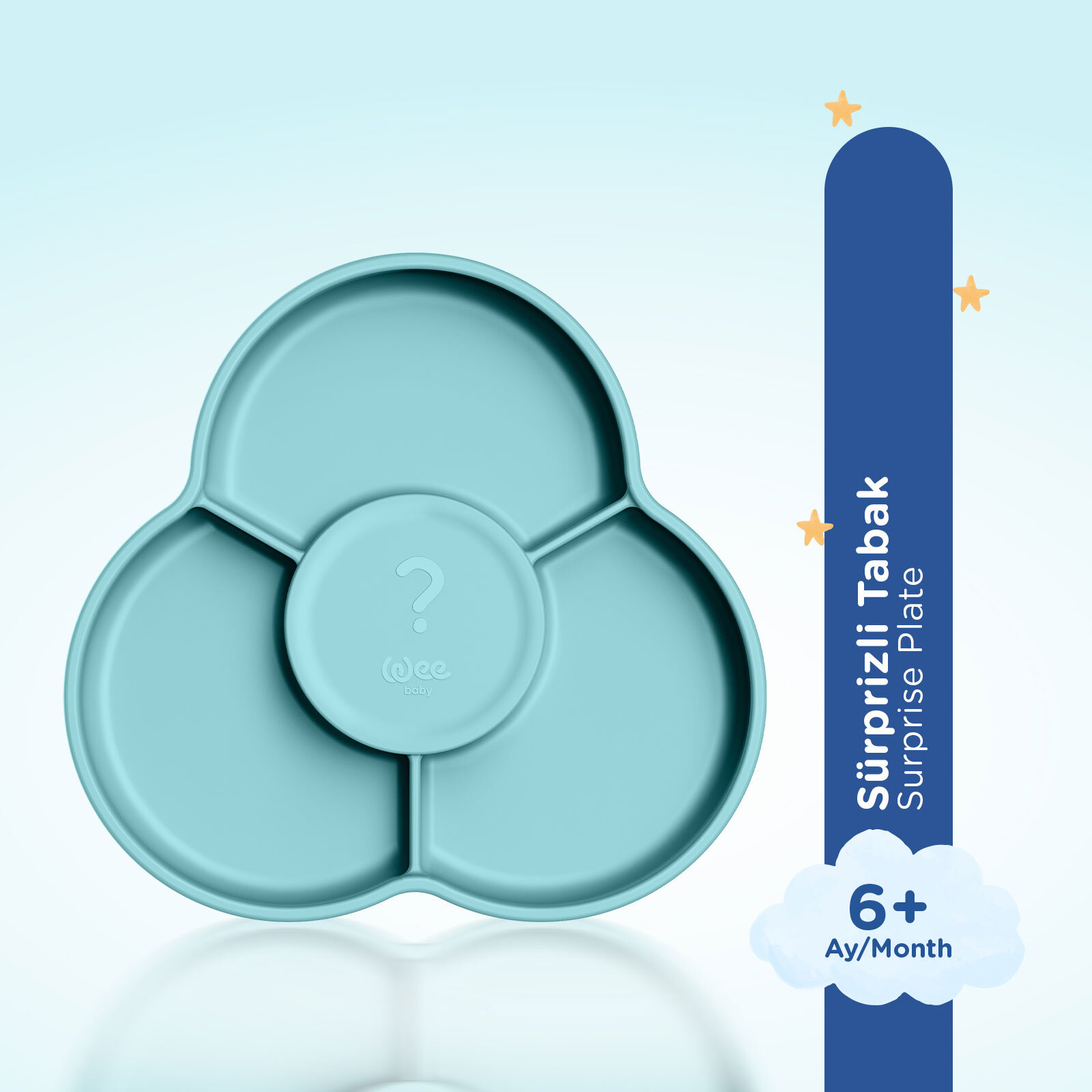 Nanninom Silikon Sürpriz Tabak Mavi Nanninom Silikon Sürpriz Tabak Mavi