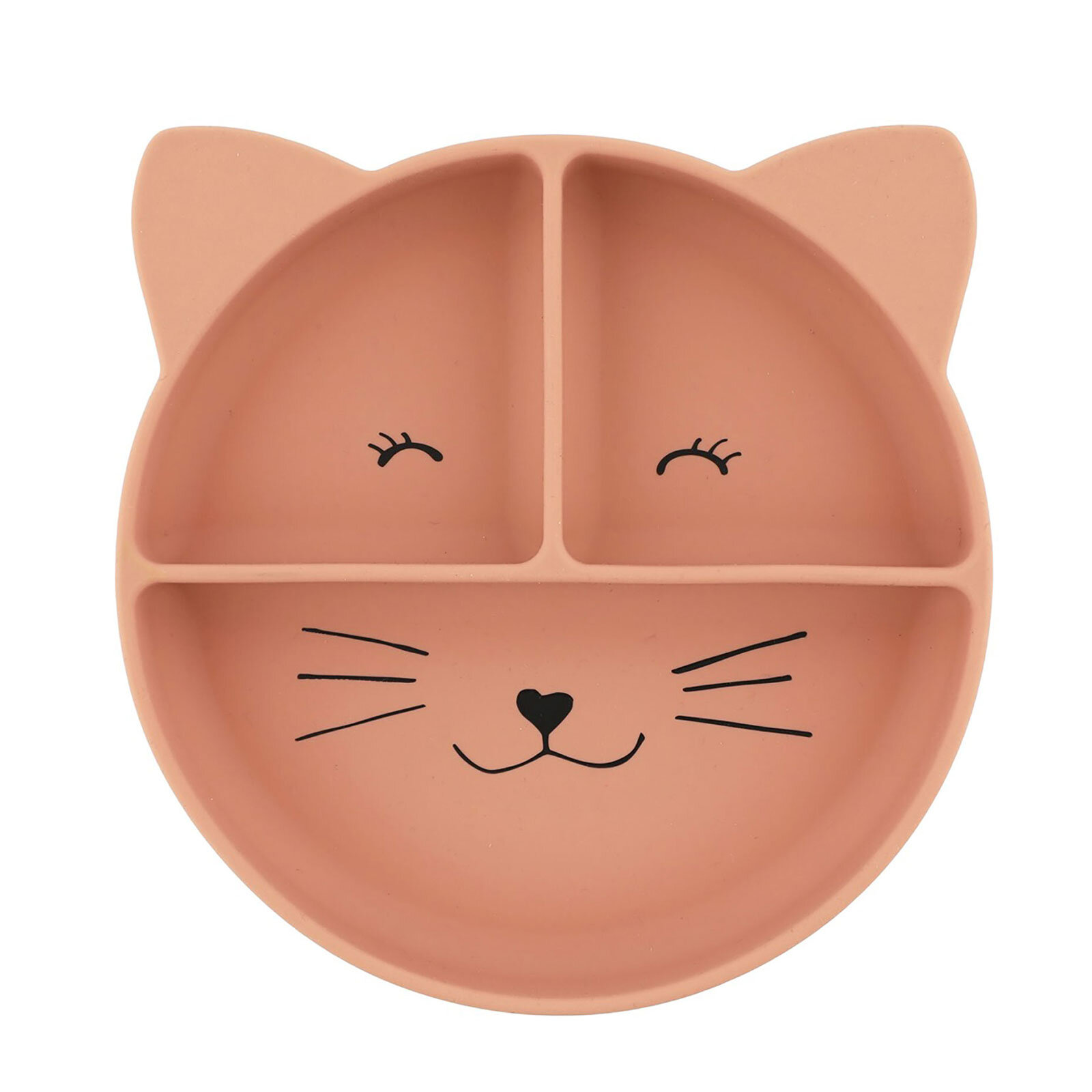 Silikon Vakumlu Bölmeli Tabak Mrs.Cat Silikon Vakumlu Bölmeli Tabak Mrs.Cat