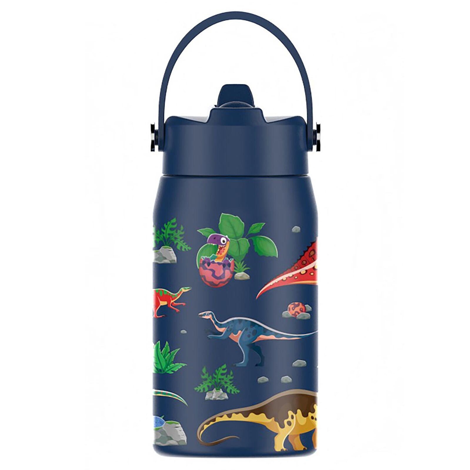 SipnJoy - Lil'Straw Çocuk Su Termosu | 420 ml - Dino Roar