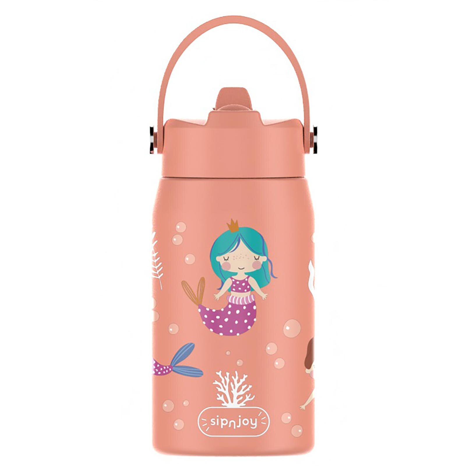SipnJoy - Lil'Straw Çocuk Su Termosu | 420 ml - Mermaid Dream