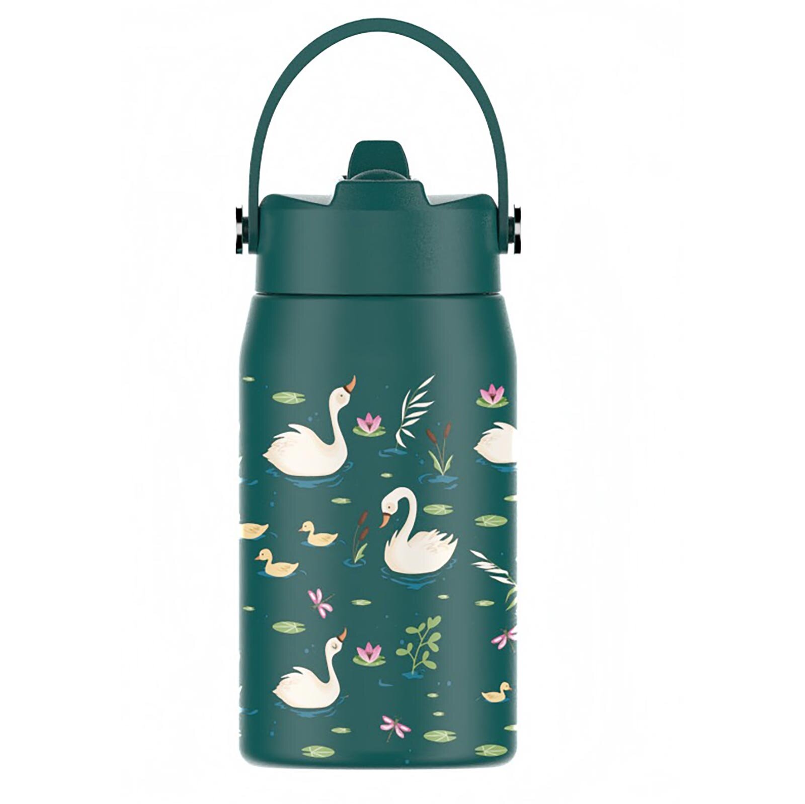 SipnJoy - Lil'Straw Çocuk Su Termosu | 420 ml - Swan Harmony