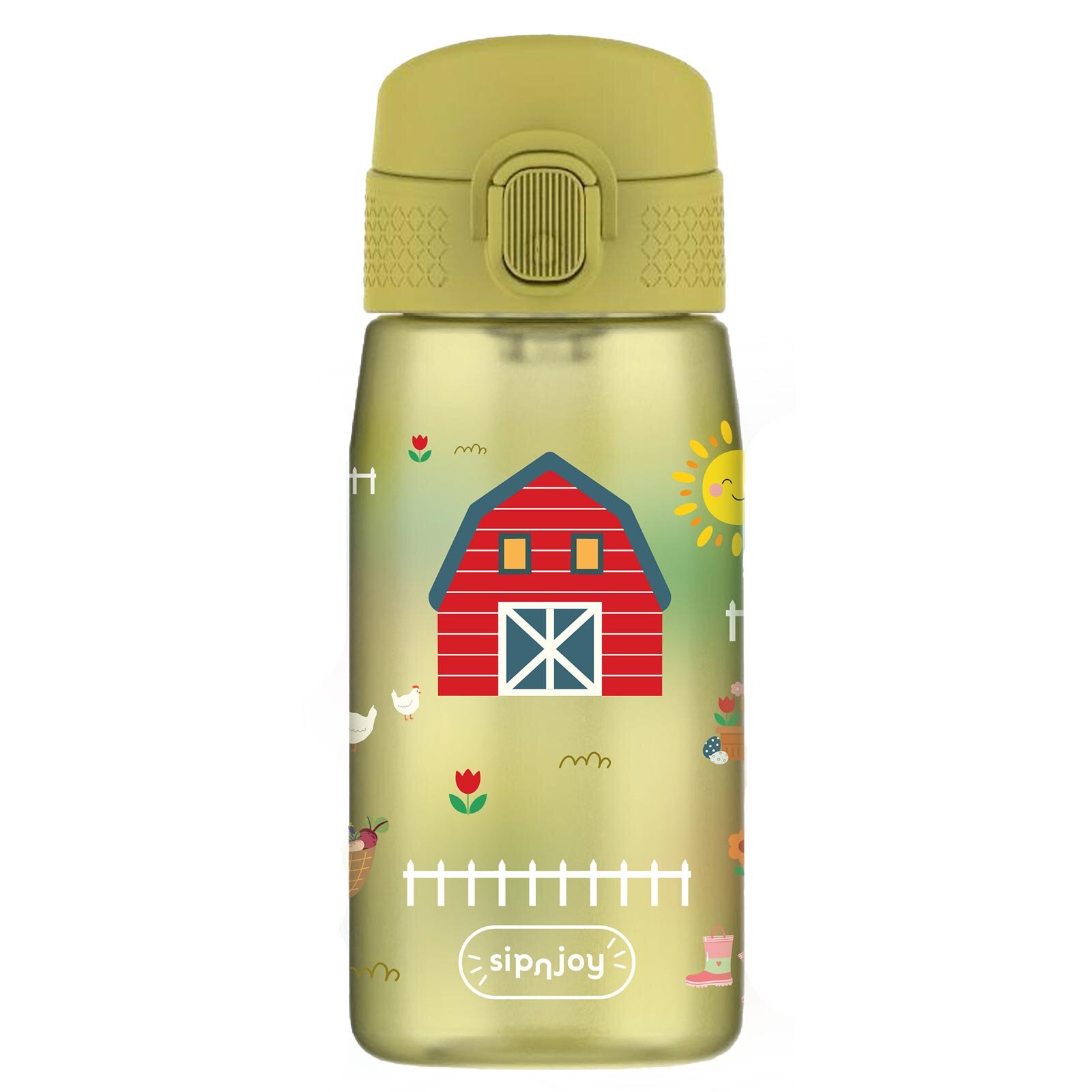 SipnJoy - SimpleSip Tritan Suluk | 420 ml - Farmyard Fun