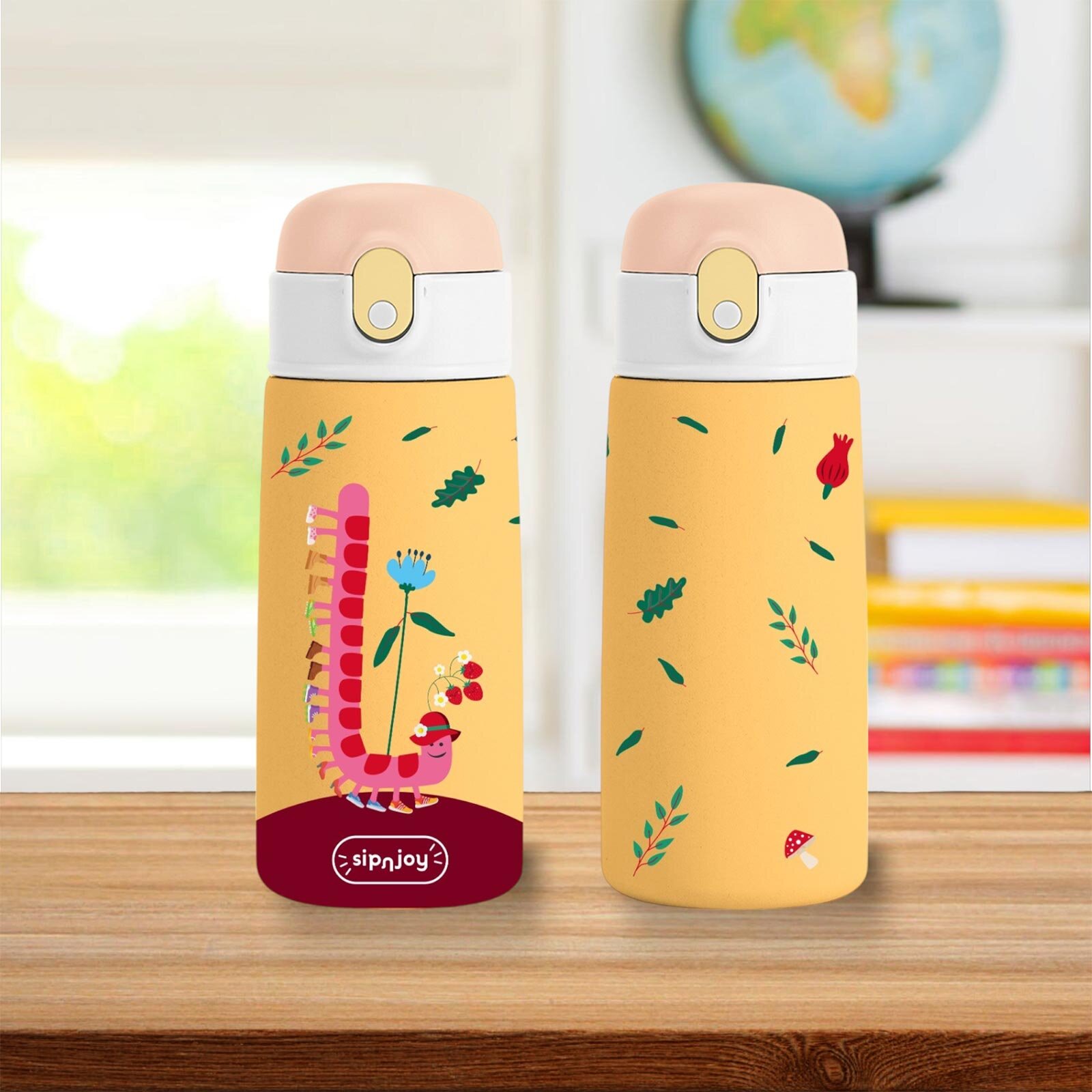 SipnJoy - SipSquad Çocuk Su Termosu | 480 ml - Twisty Joy SipnJoy - SipSquad Çocuk Su Termosu | 480 ml - Twisty Joy