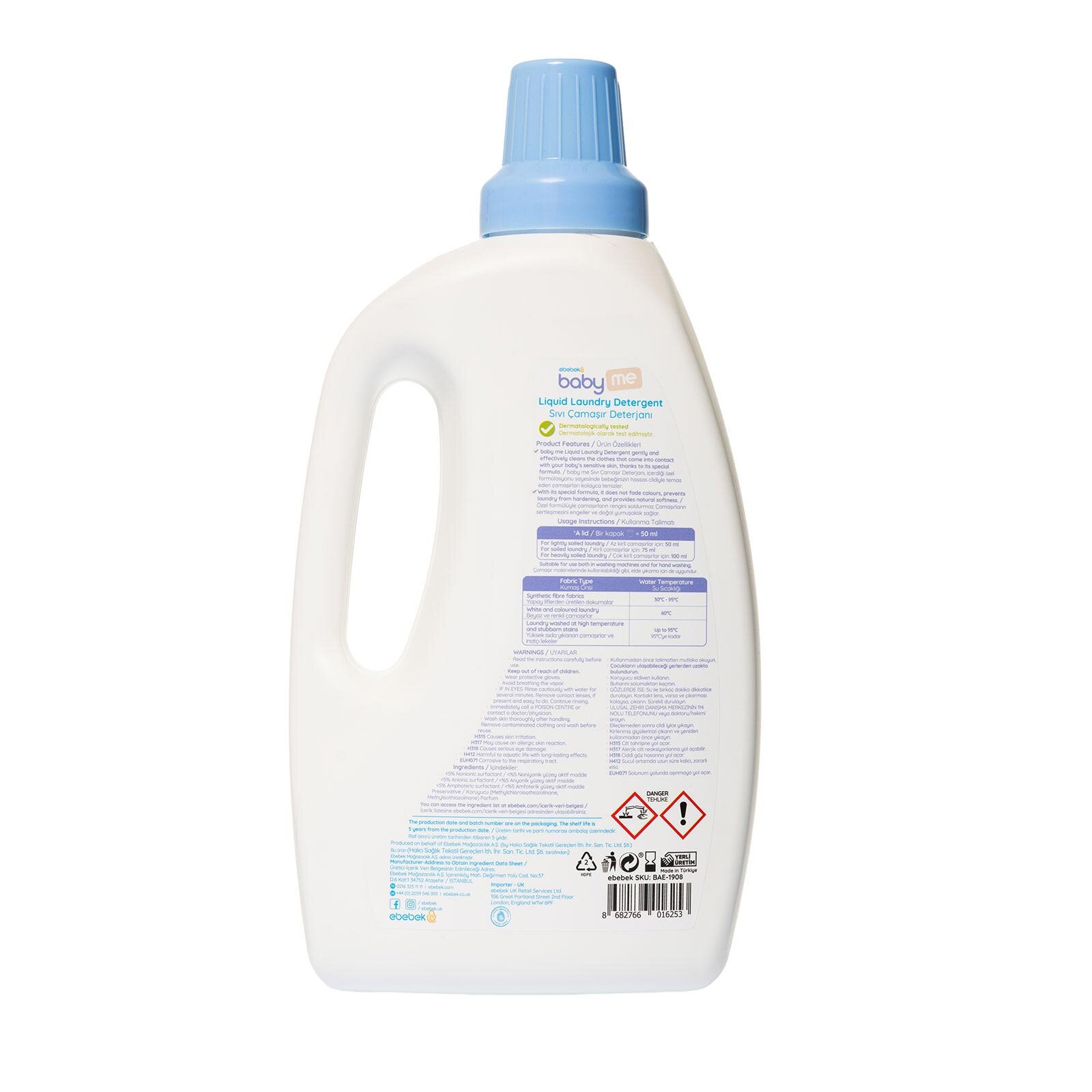 Sıvı Bebek Çamaşır Deterjanı 1500 ml