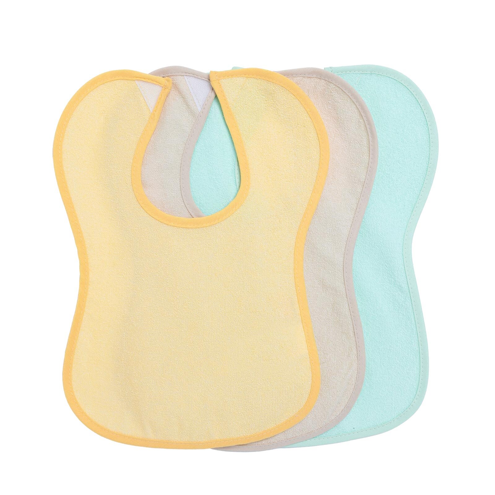 Sıvı Geçirmez Renkli Mama Önlük 3'lü