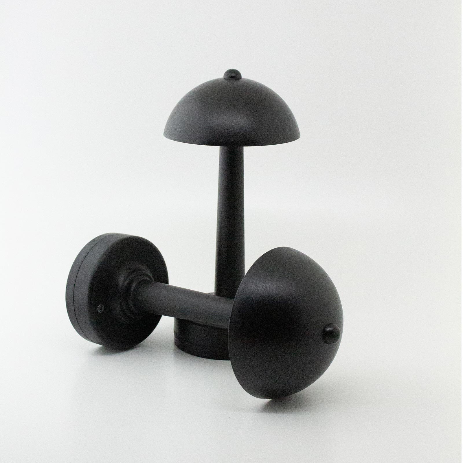 Şarjlı ve 3 Kademe Işık Ayarlı Masa Lambası Siyah