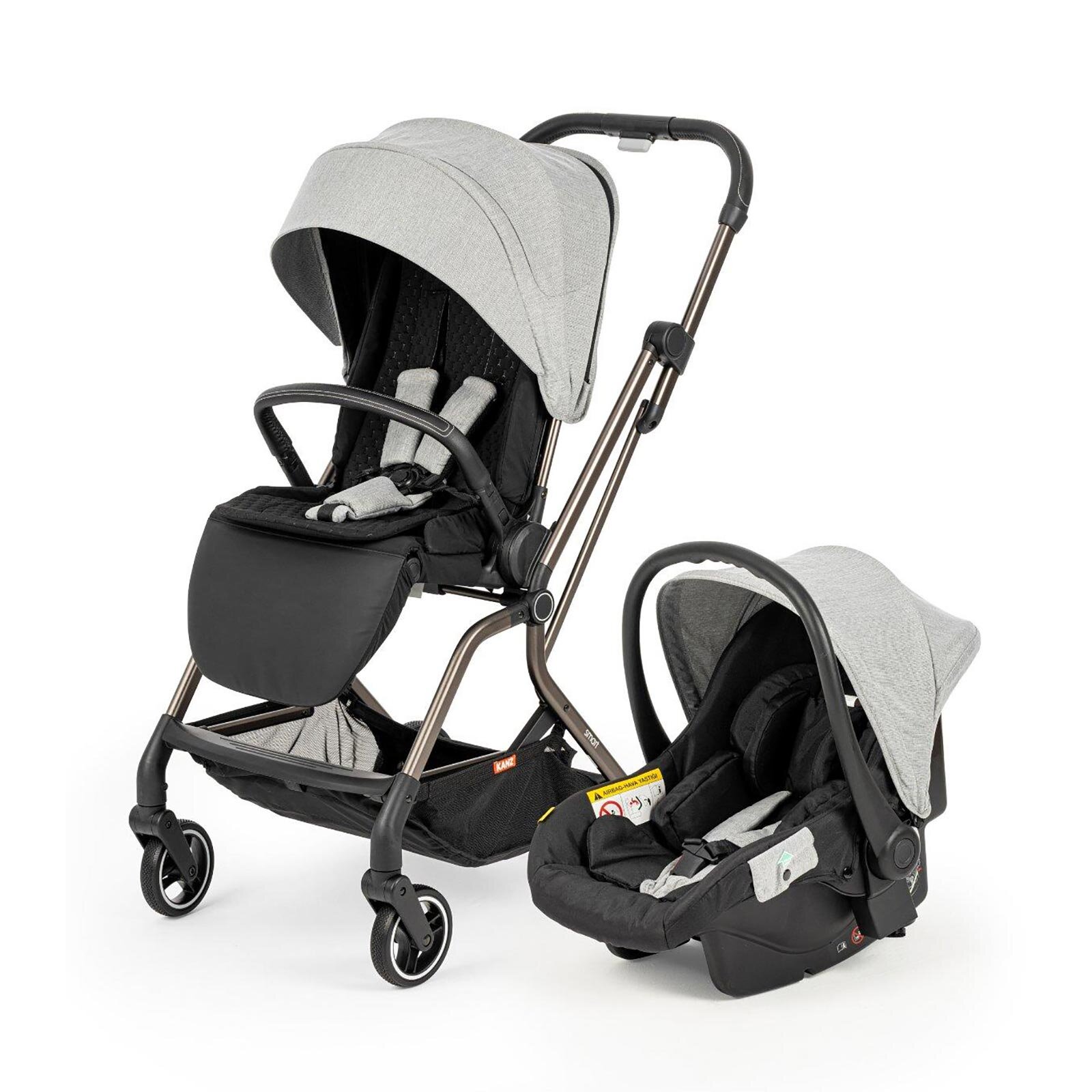 Smart Autofold Travel Sistem Bebek Arabası Gri Smart Autofold Travel Sistem Bebek Arabası Gri