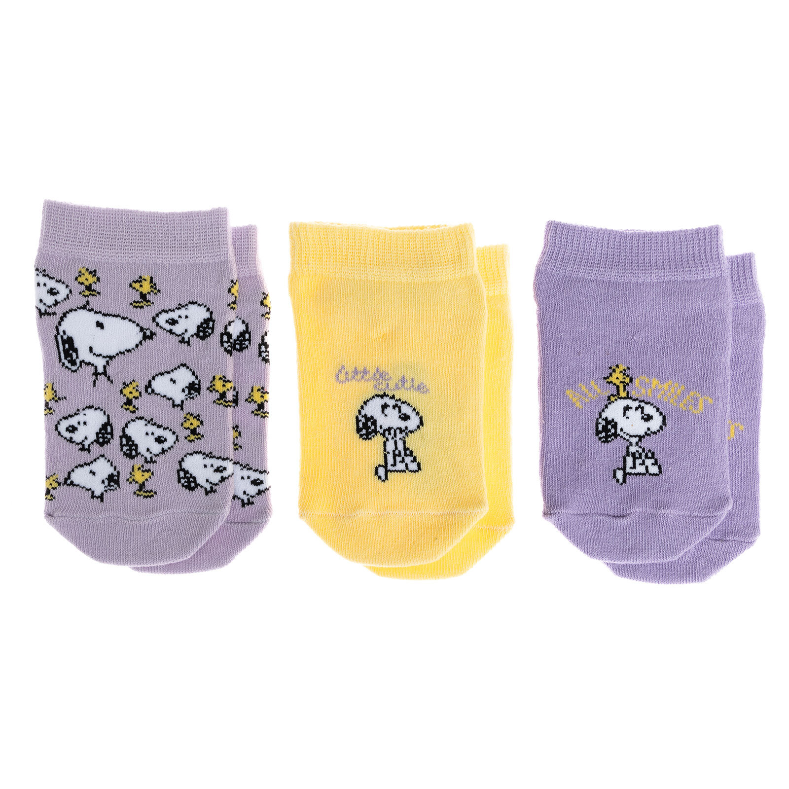 Snoopy 3'lü Bilek Çorap Kız Bebek