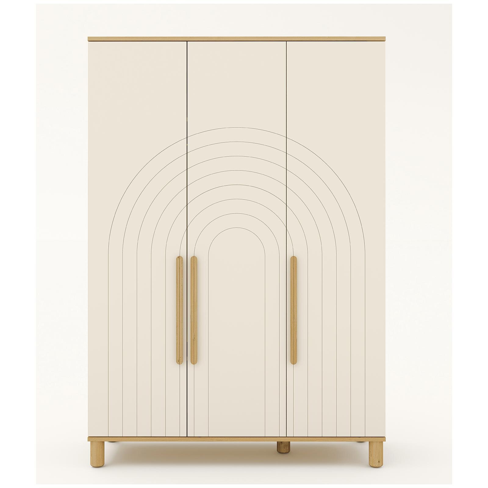 Solid 3 Kapaklı Dolap