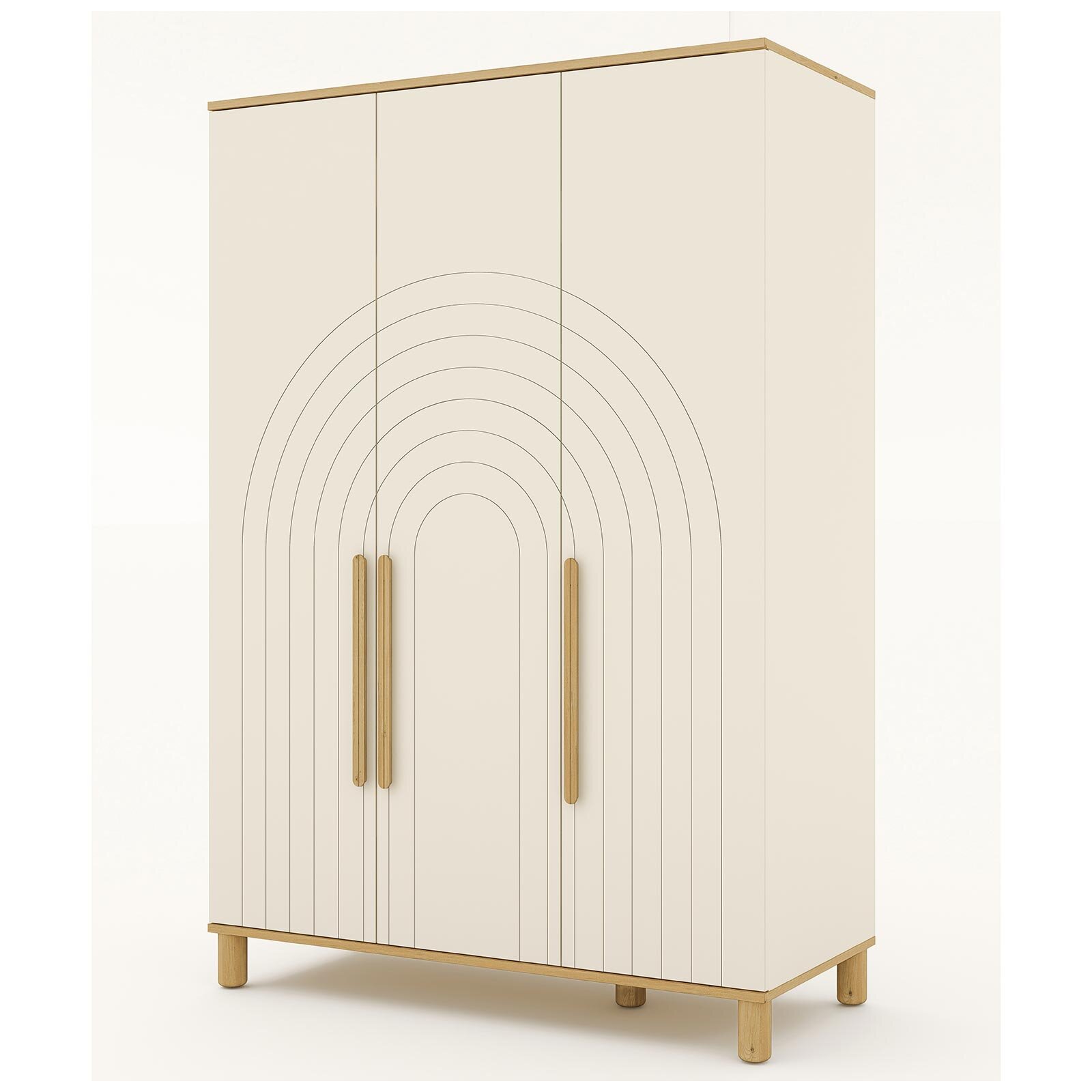 Solid 3 Kapaklı Dolap