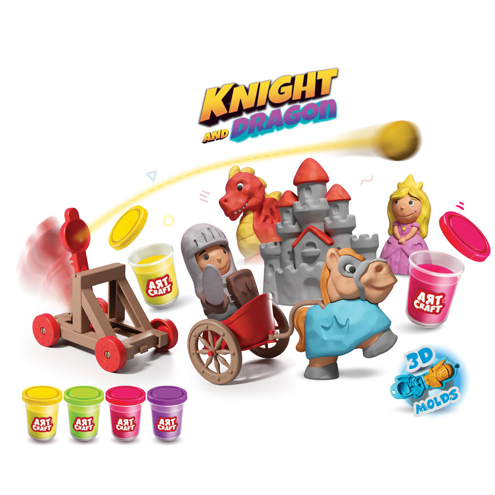 Şövalye Ve Ejderha Oyun Hamur Set 280 Gr Şövalye Ve Ejderha Oyun Hamur Set 280 Gr